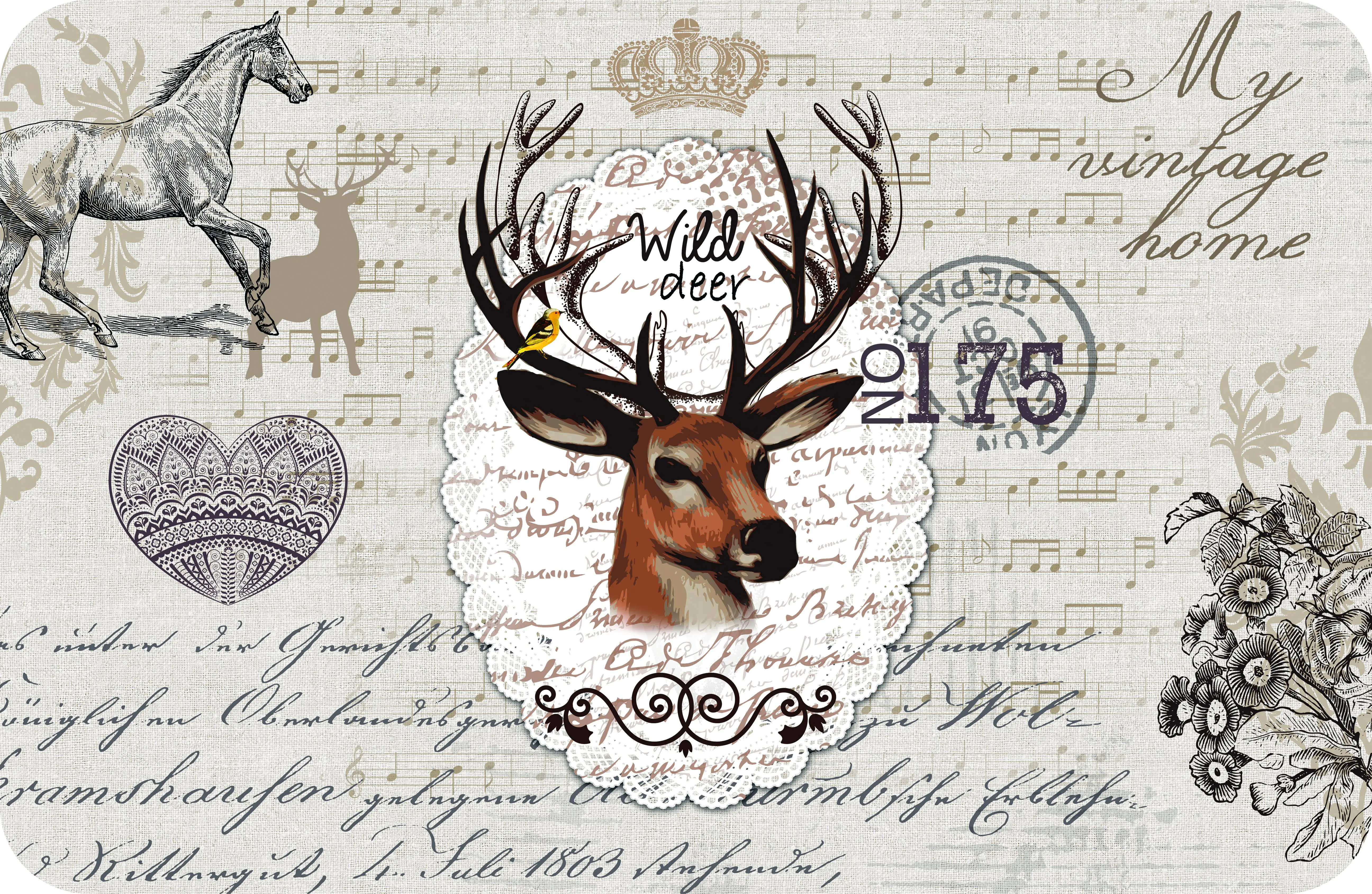 d-c-table® Tischset Rio Wild Deer 44 x 29 cm, braun