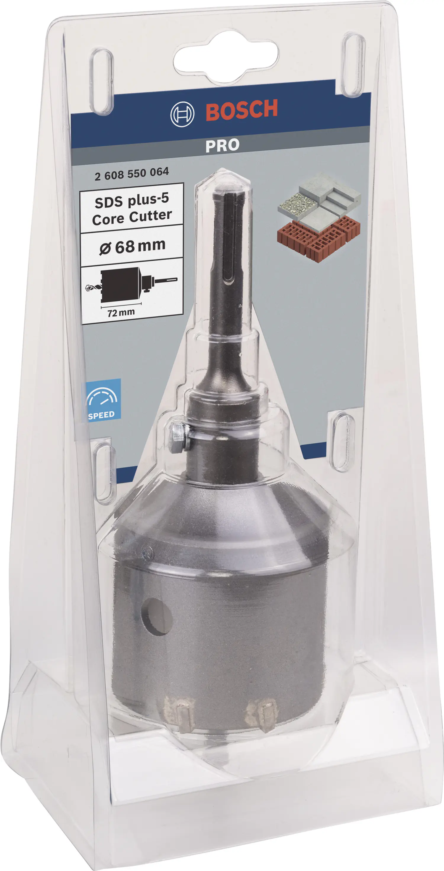 Bosch PRO Hohlbohrkronen-Set inkl. SDS-Plus Ø 68 mm