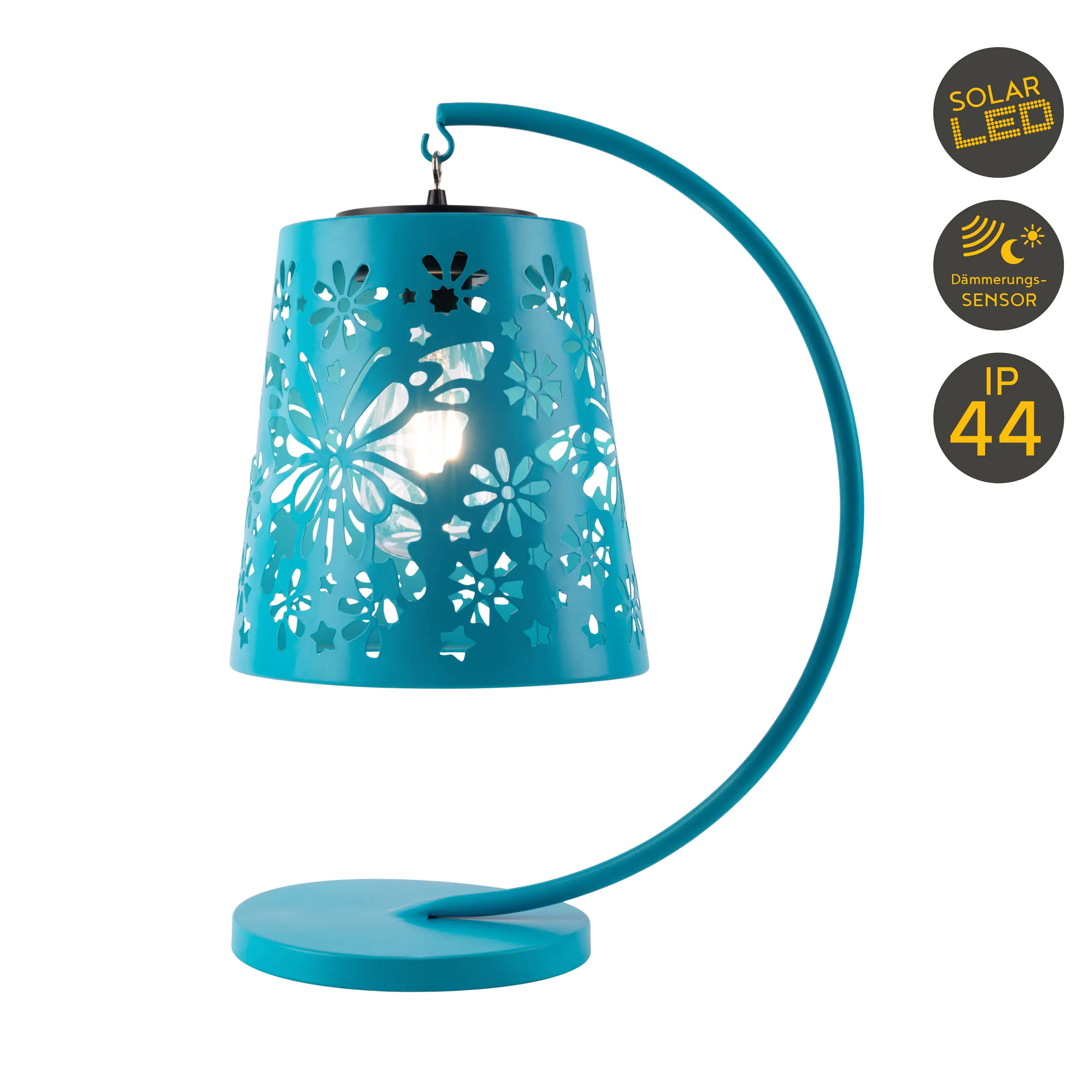 Light & More LED Solartischleuchte Laterne blau Light & More LED Solartischleuchte Laterne blau