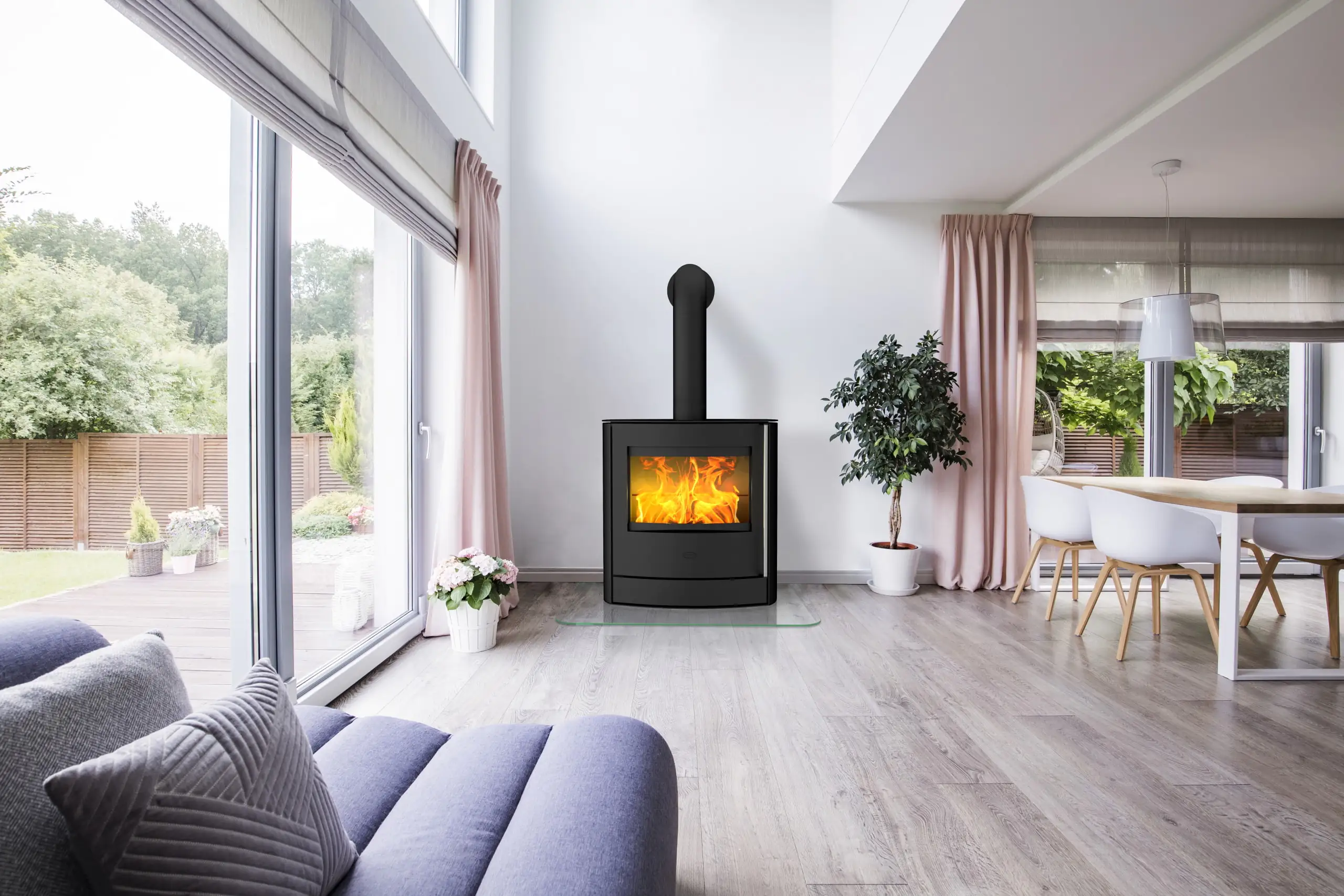 Fireplace Kaminofen Adamis Stahl, schwarz, 7 kW Fireplace Kaminofen Adamis Stahl, schwarz, 7 kW