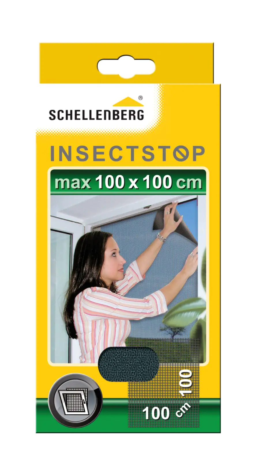 Schellenberg Fliegengitter 100 x 100 cm anthrazit kürzbar