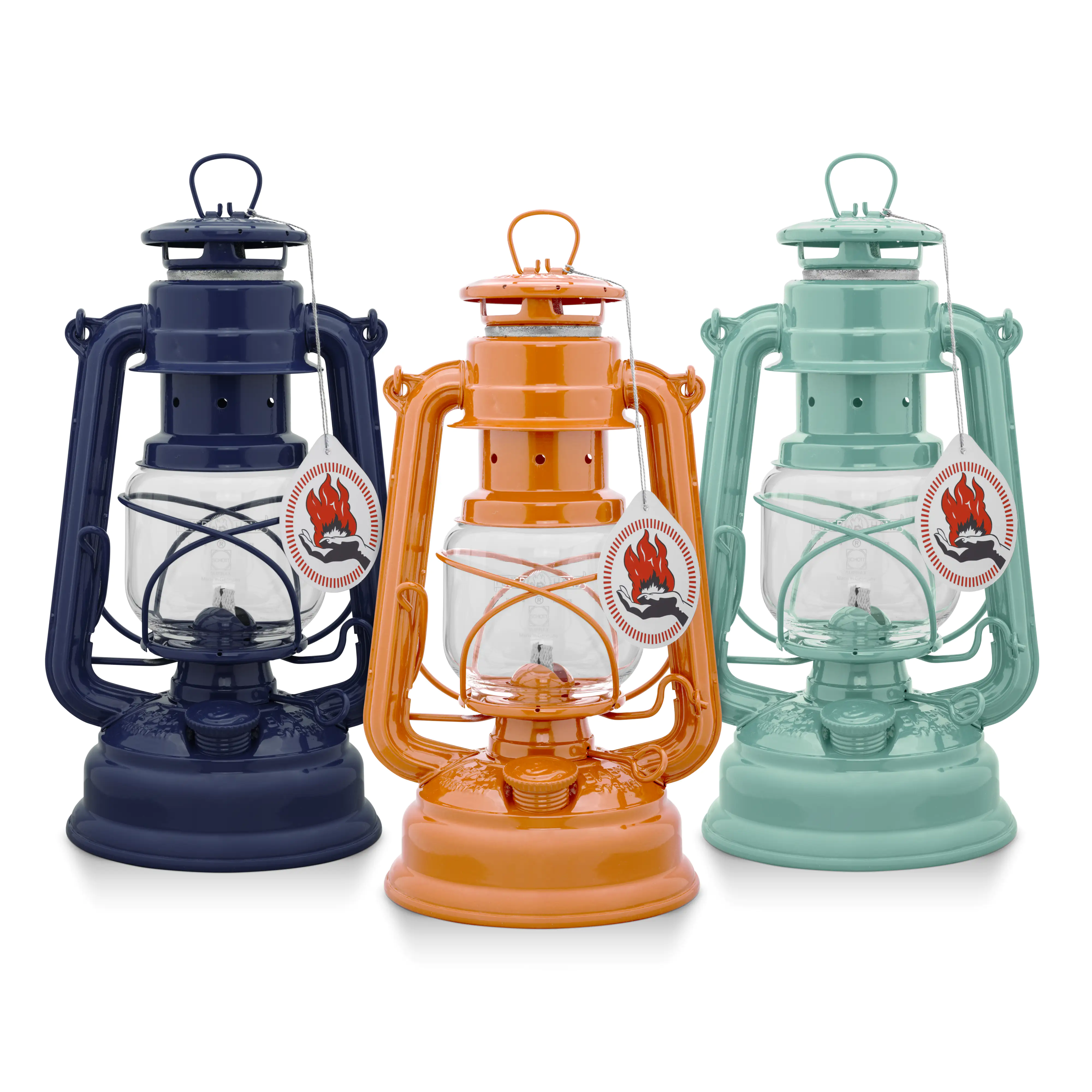 Feuerhand Sturmlaterne Baby Special 276 15 x 26,5 x 13,5 cm pastel orange