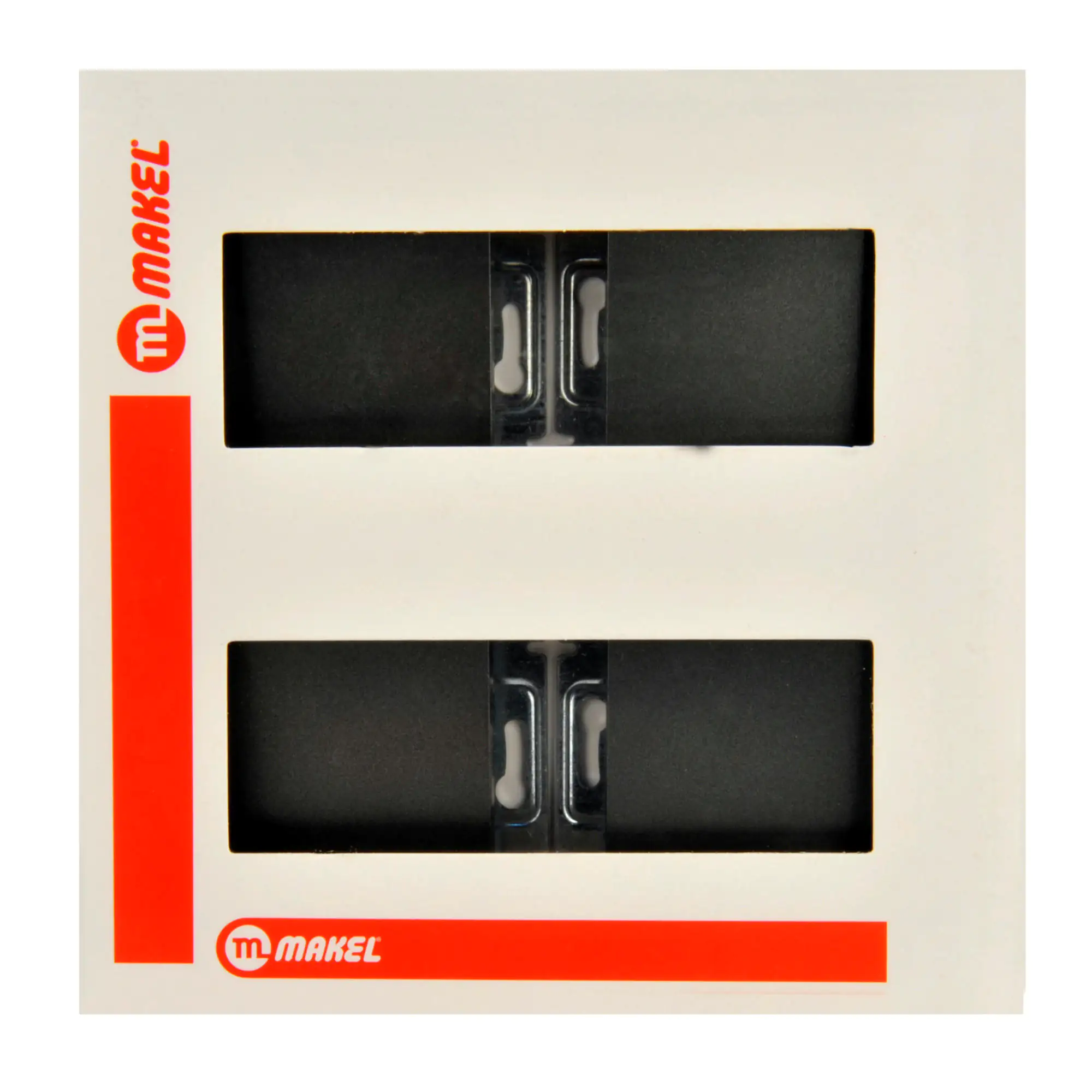 Aus- und Wechselschalter Karea anthrazit, 4er Pack