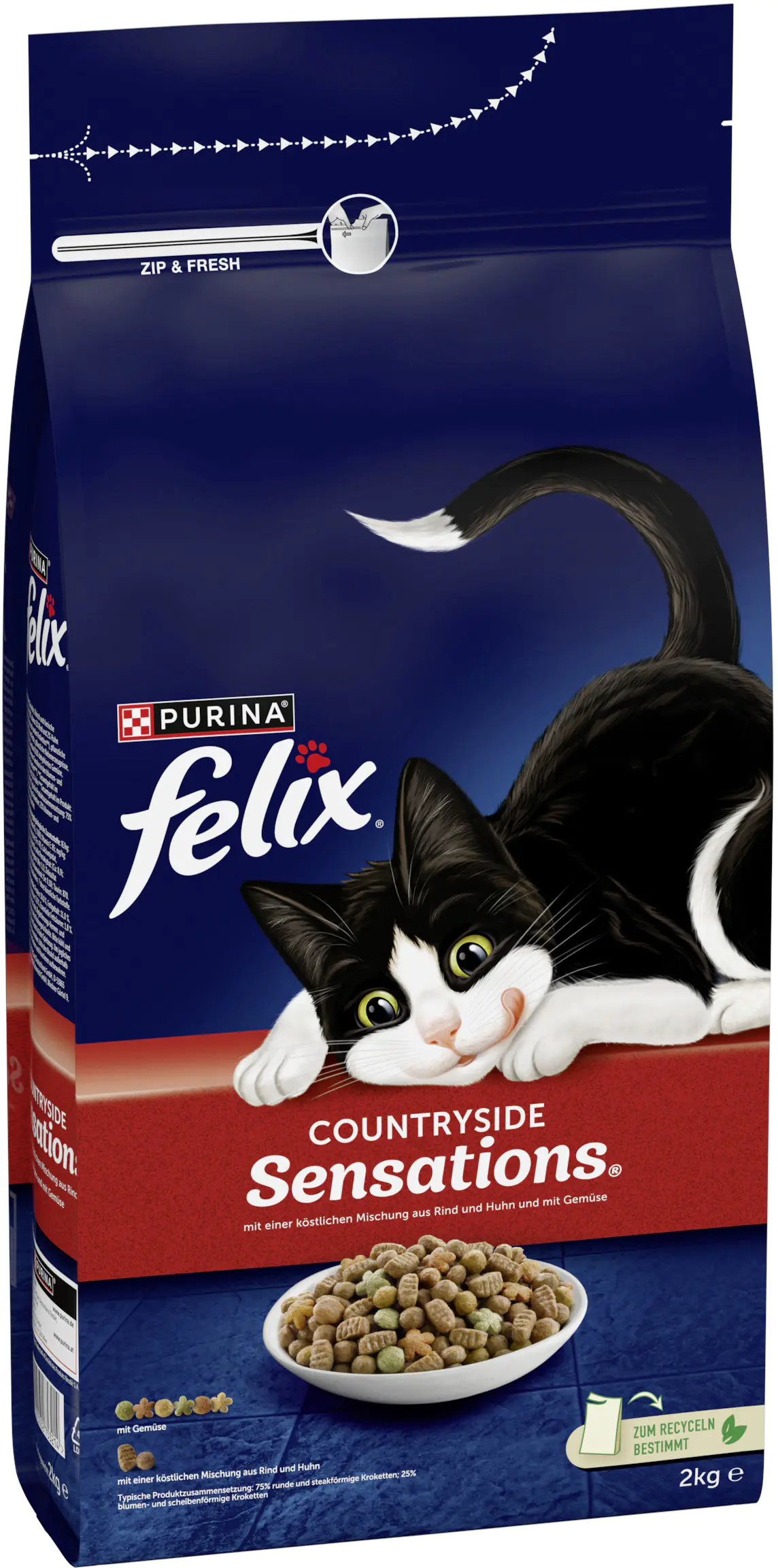 Felix Countryside Sensations mit Rind Huhn und Gemüse 2 kg Felix Countryside Sensations mit Rind Huhn und Gemüse 2 kg
