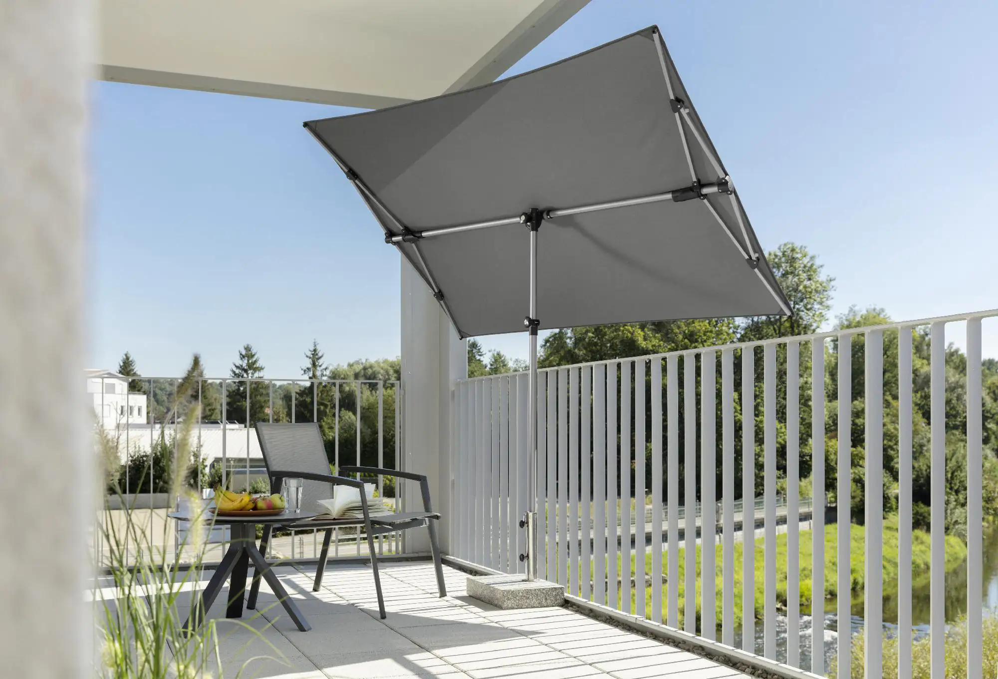 Schneider Sonnenschirm Novara anthrazit 190 x 140 cm Schneider Sonnenschirm Novara anthrazit 190 x 140 cm