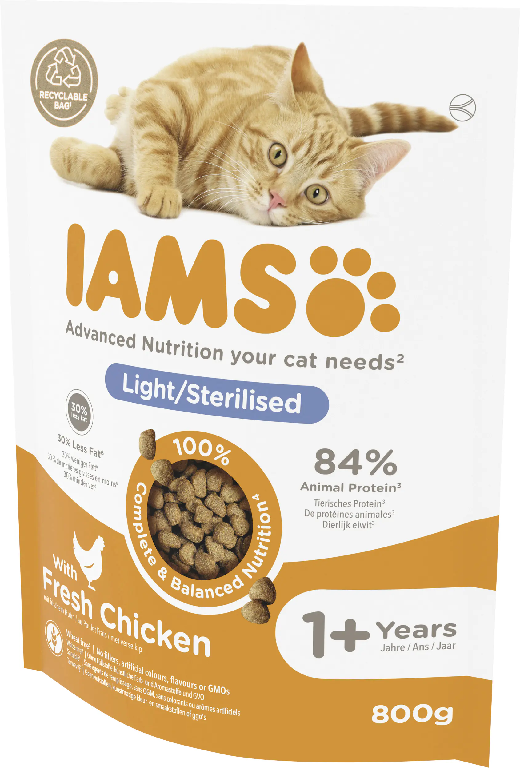 IAMS Vital Katze Sterilisiert Huhn 800g 800g