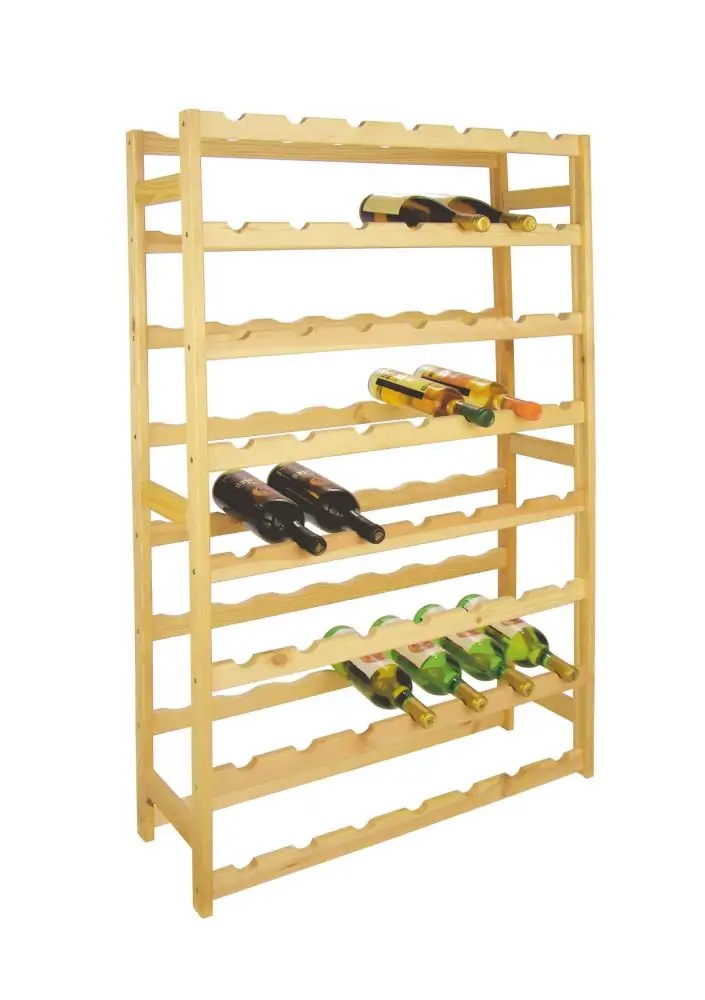 Flaschenregal 118 x 73 x 25 cm für 56 Flaschen Flaschenregal 118 x 73 x 25 cm für 56 Flaschen
