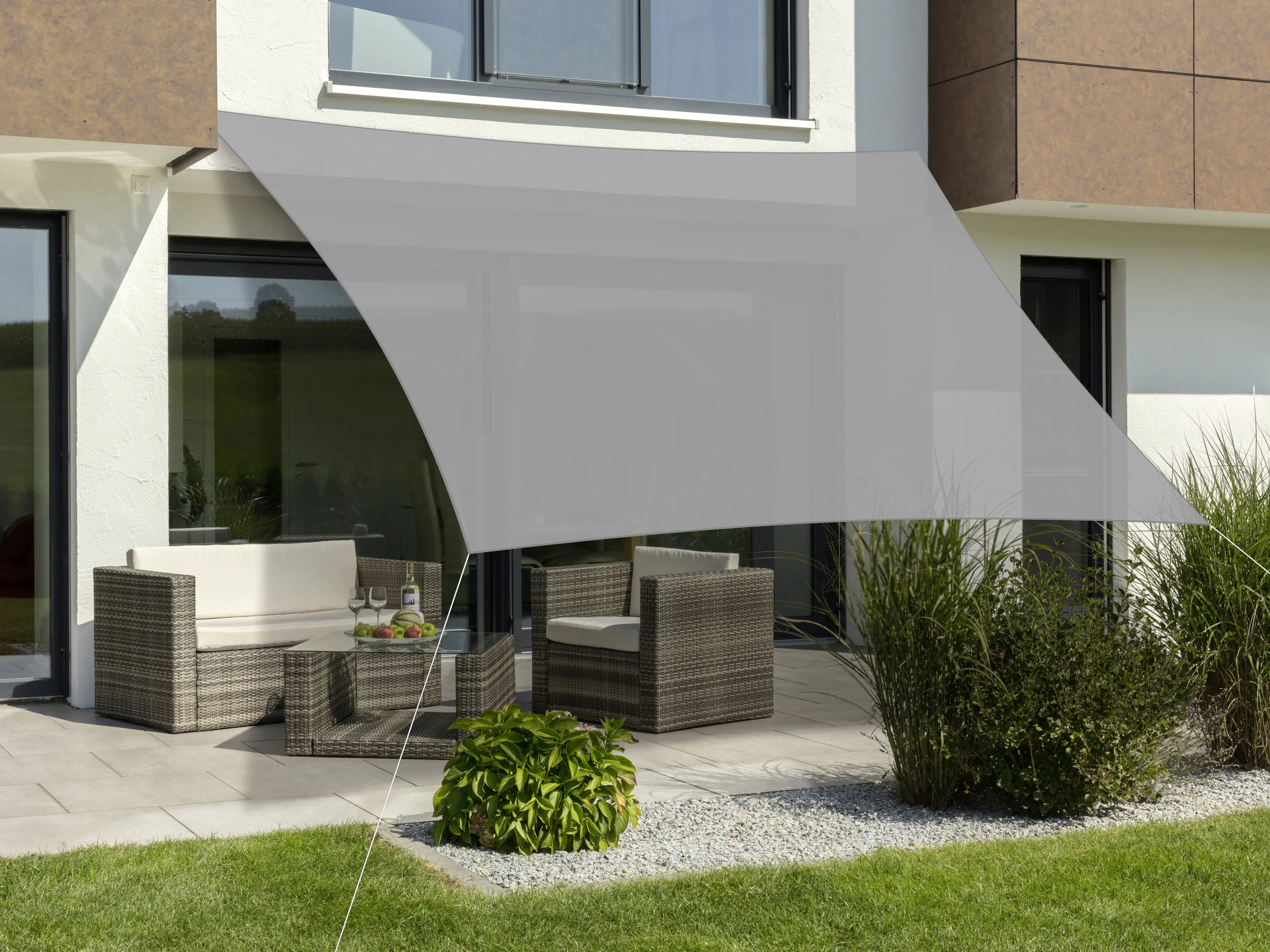 Schneider Sonnensegel Teneriffa silbergrau 500 x 500 cm