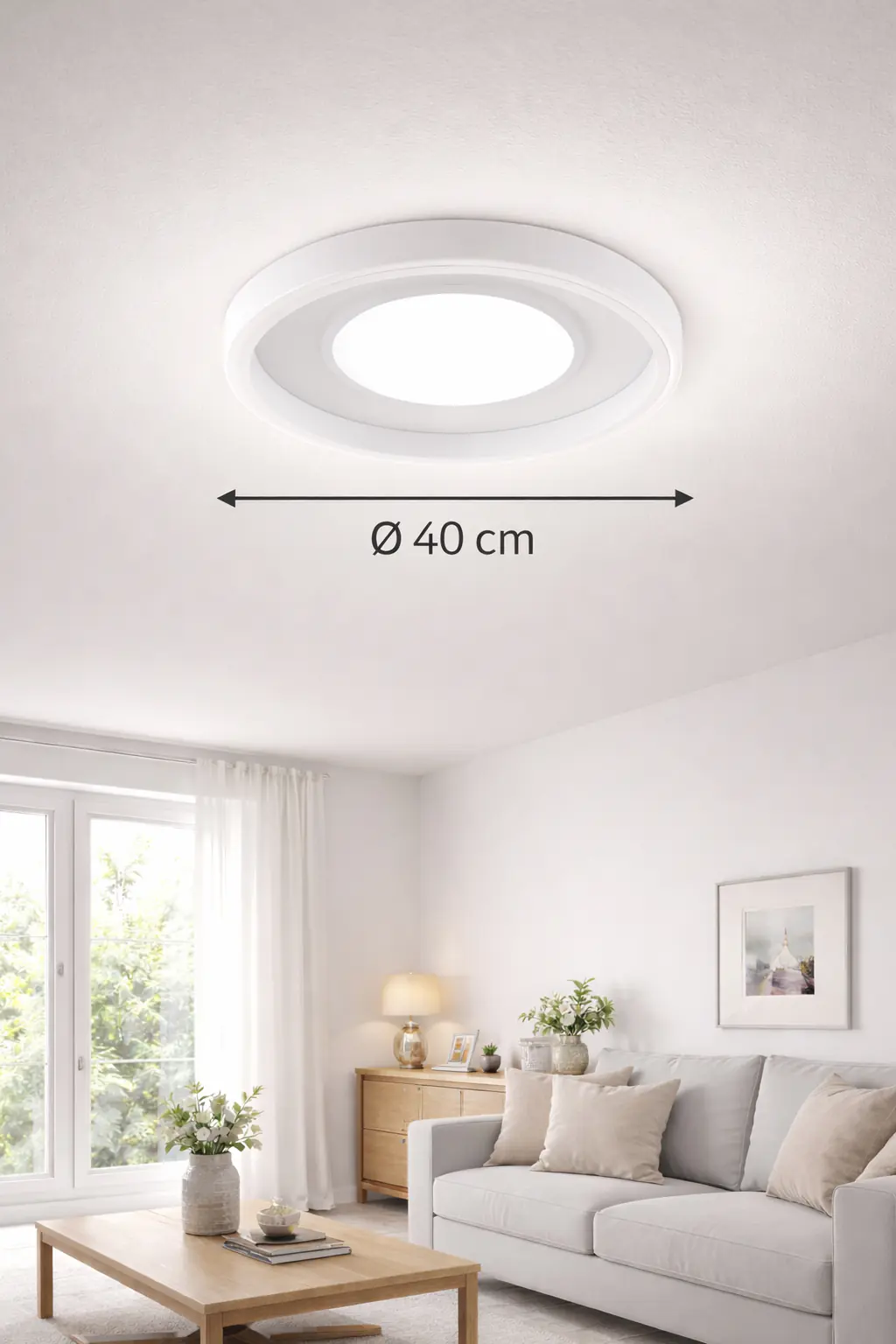 Eglo LED Deckenleuchte Corozalito weiß Ø 40 cm