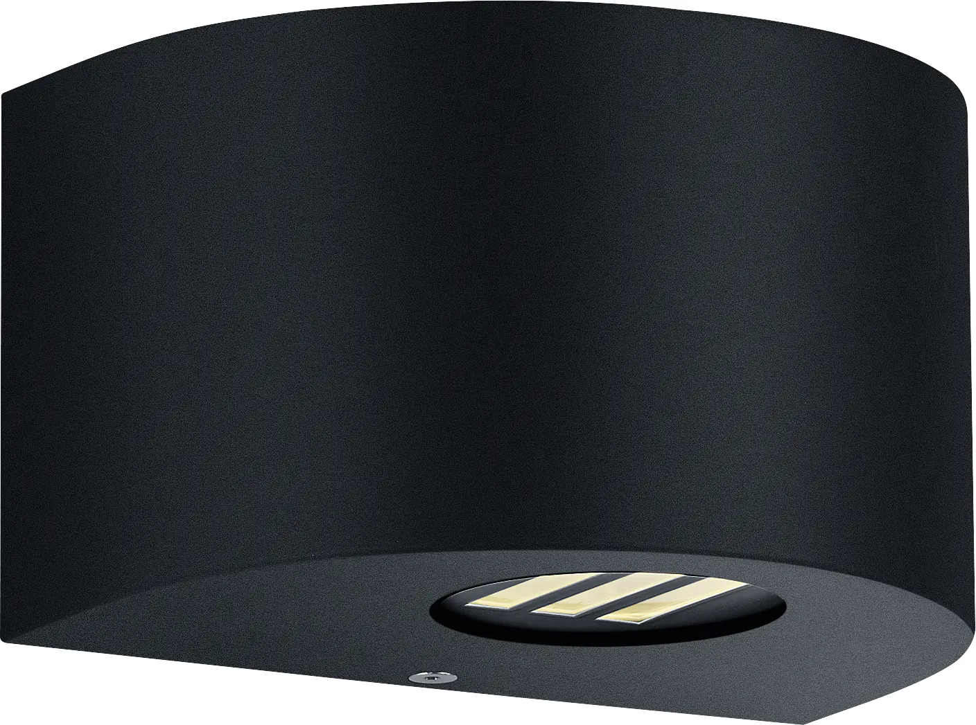 Reality Leuchten LED Außen-Wandleuchte Rosario schwarz matt Up- & Downlight