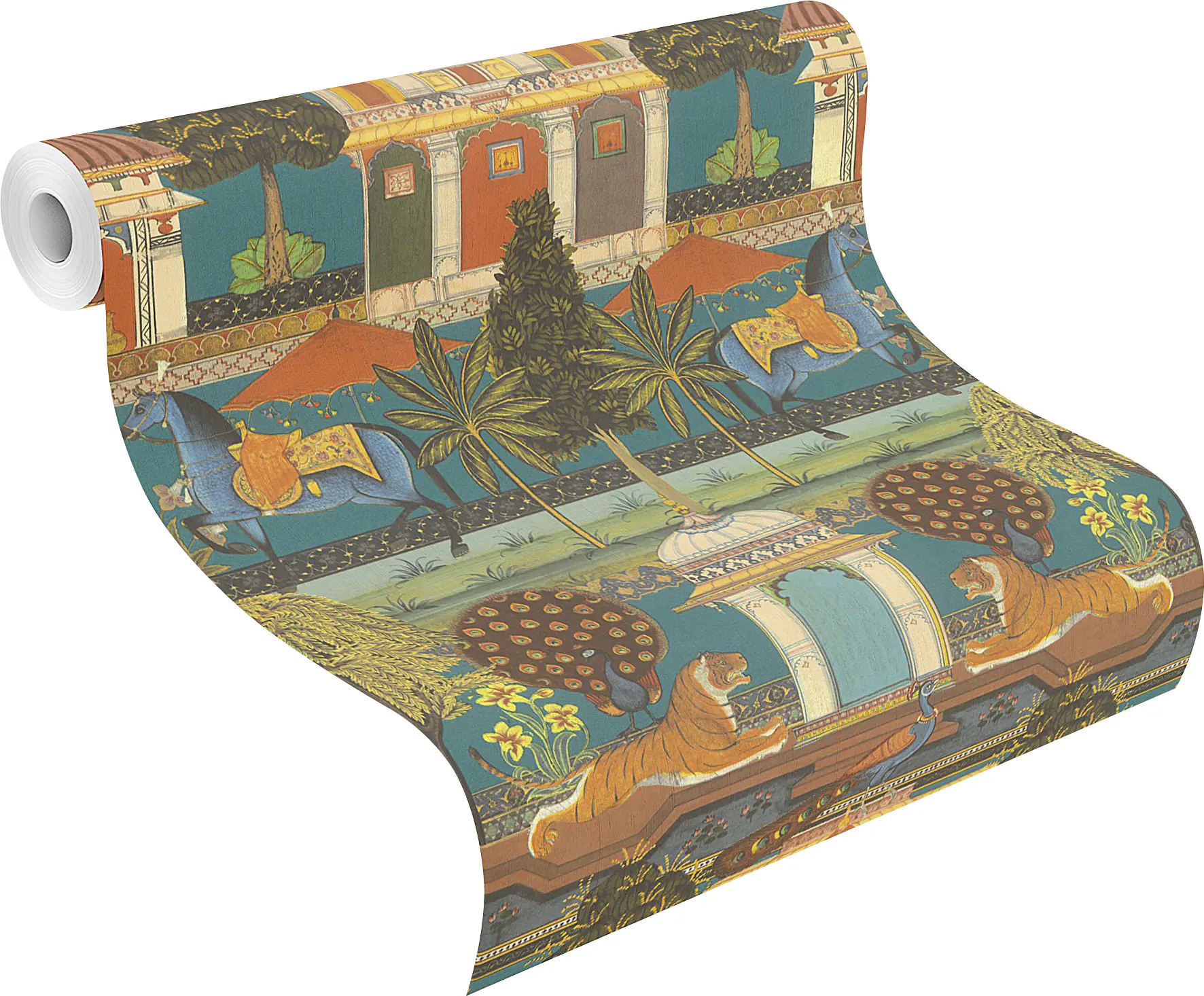 Rasch Vliestapete 746211 Grün-Hellgrün Muster & Motive 10,05 m x 0,53 m