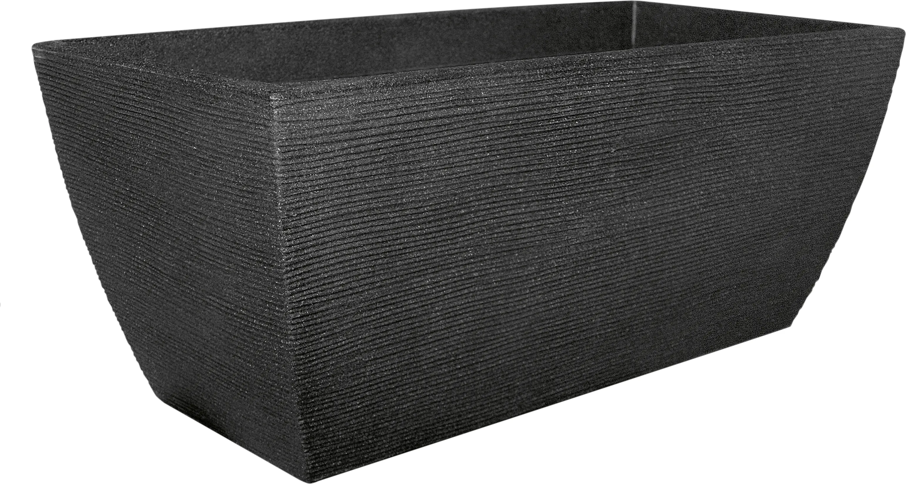 Geli Pflanztrog mit Rillen 80 x 40 x 34 cm anthrazit