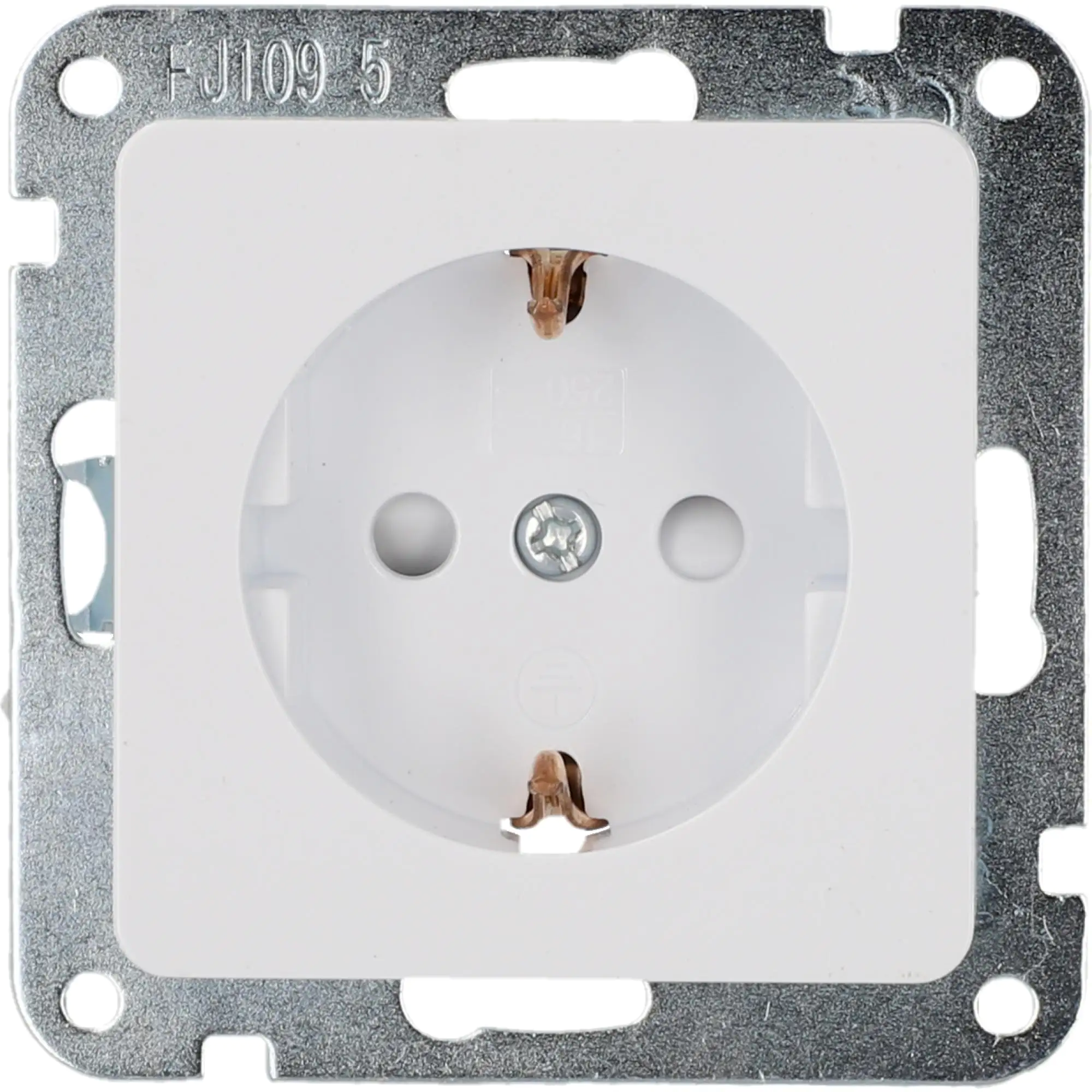 Unitec Steckdose LeMans ultraweiß mit Berührungsschutz