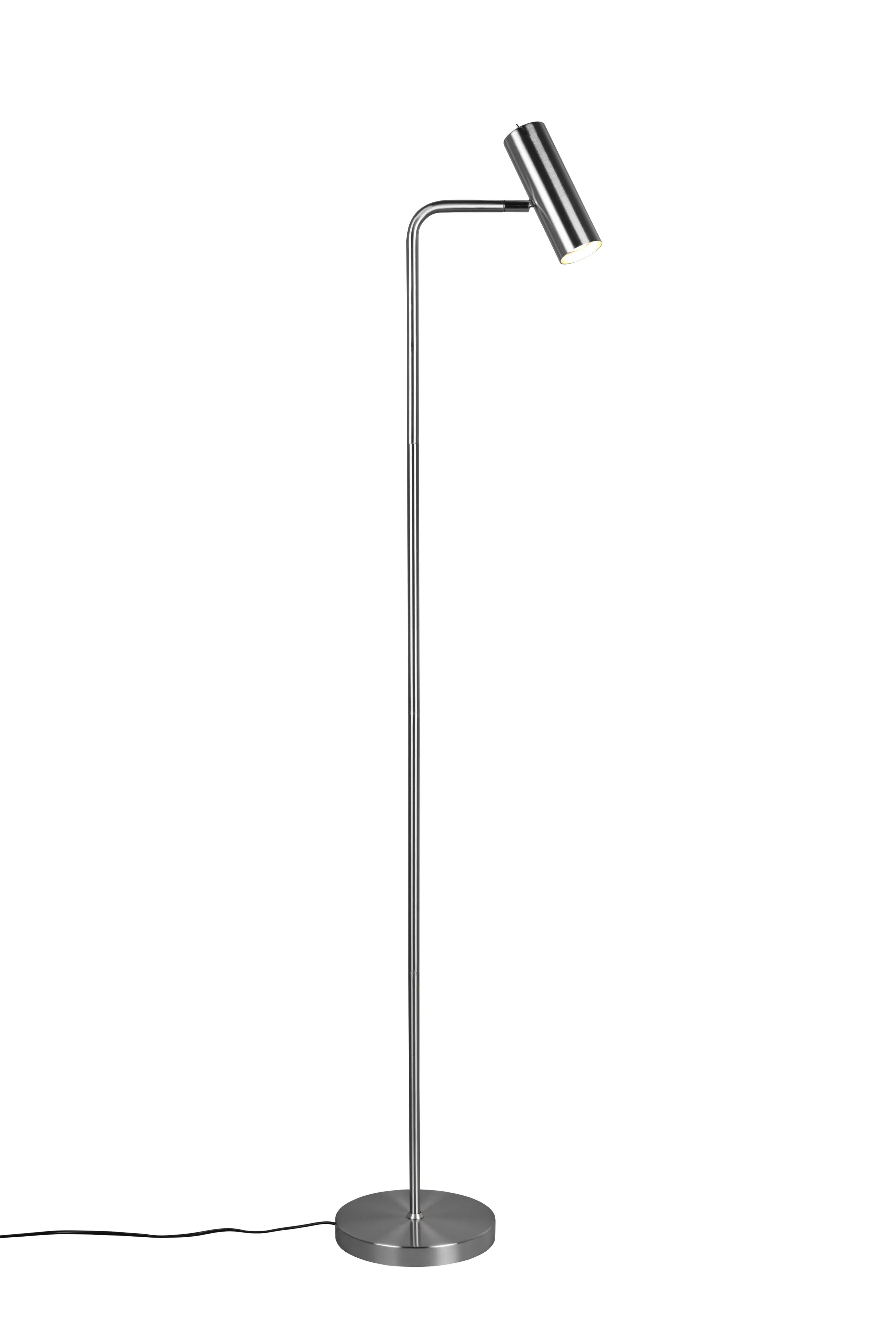 Trio Stehleuchte Marley nickel mit Schalter