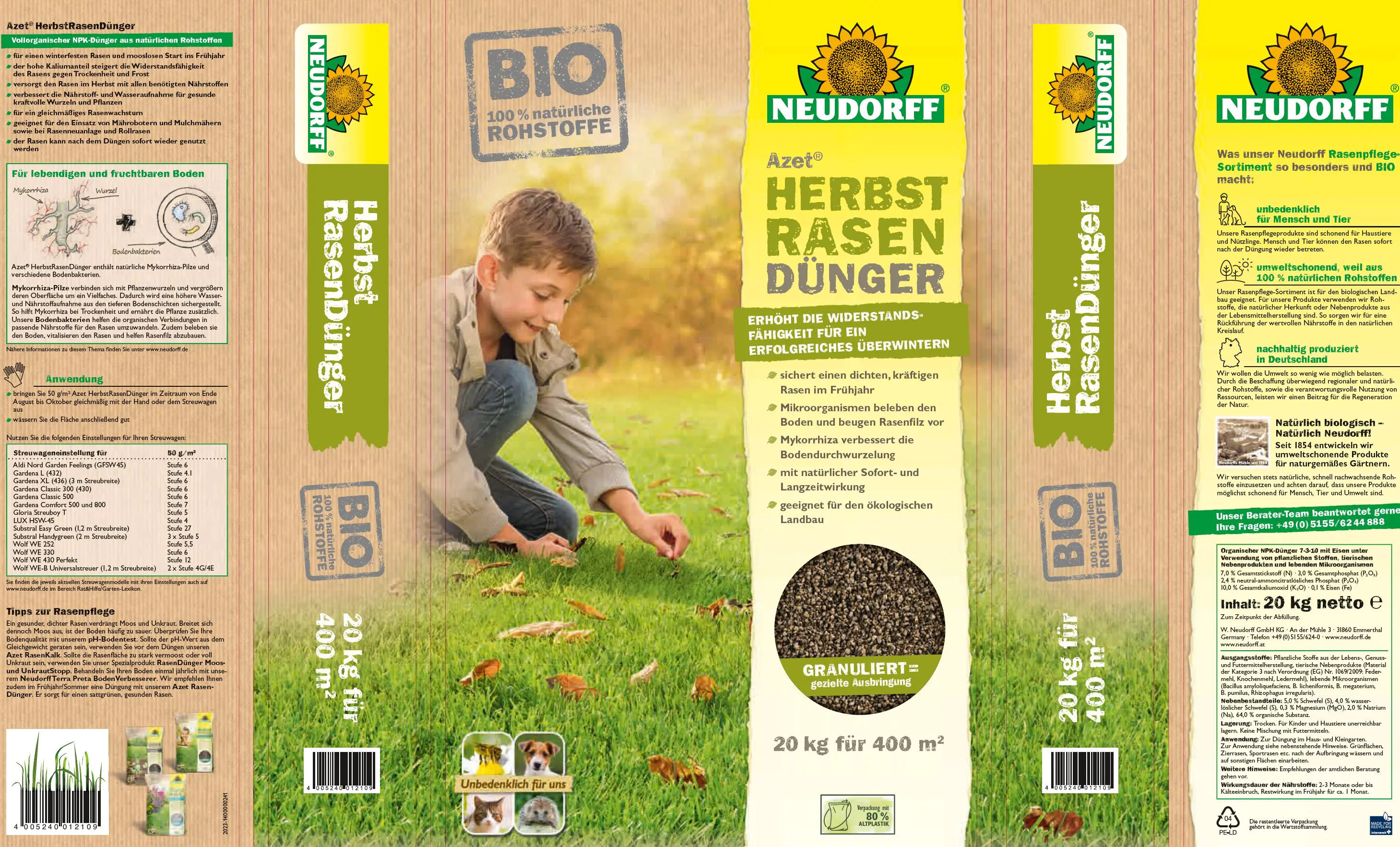 Azet Herbst-Rasendünger 20 kg Azet Herbst-Rasendünger 20 kg