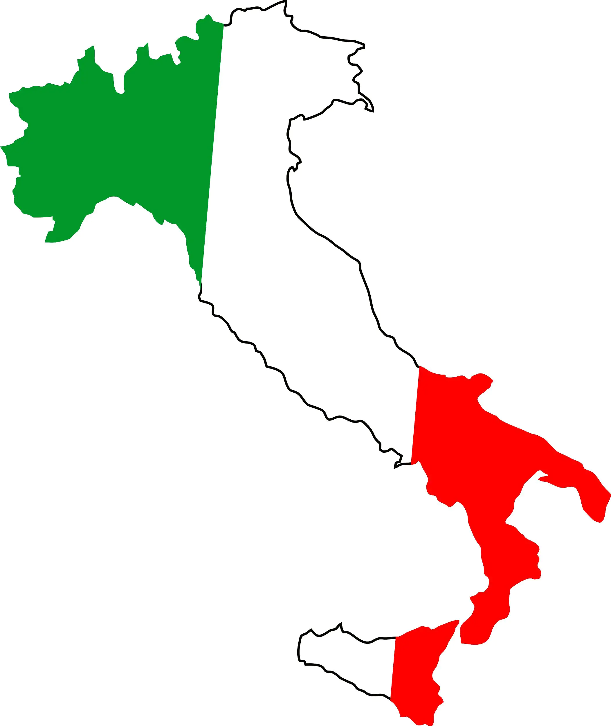 Hermann Schütz Aufkleber Italien Landkontur Dimension 80x45mm