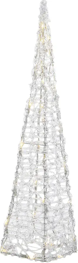 Kaemingk LED Acrylpyramide 30 LED warmweiß