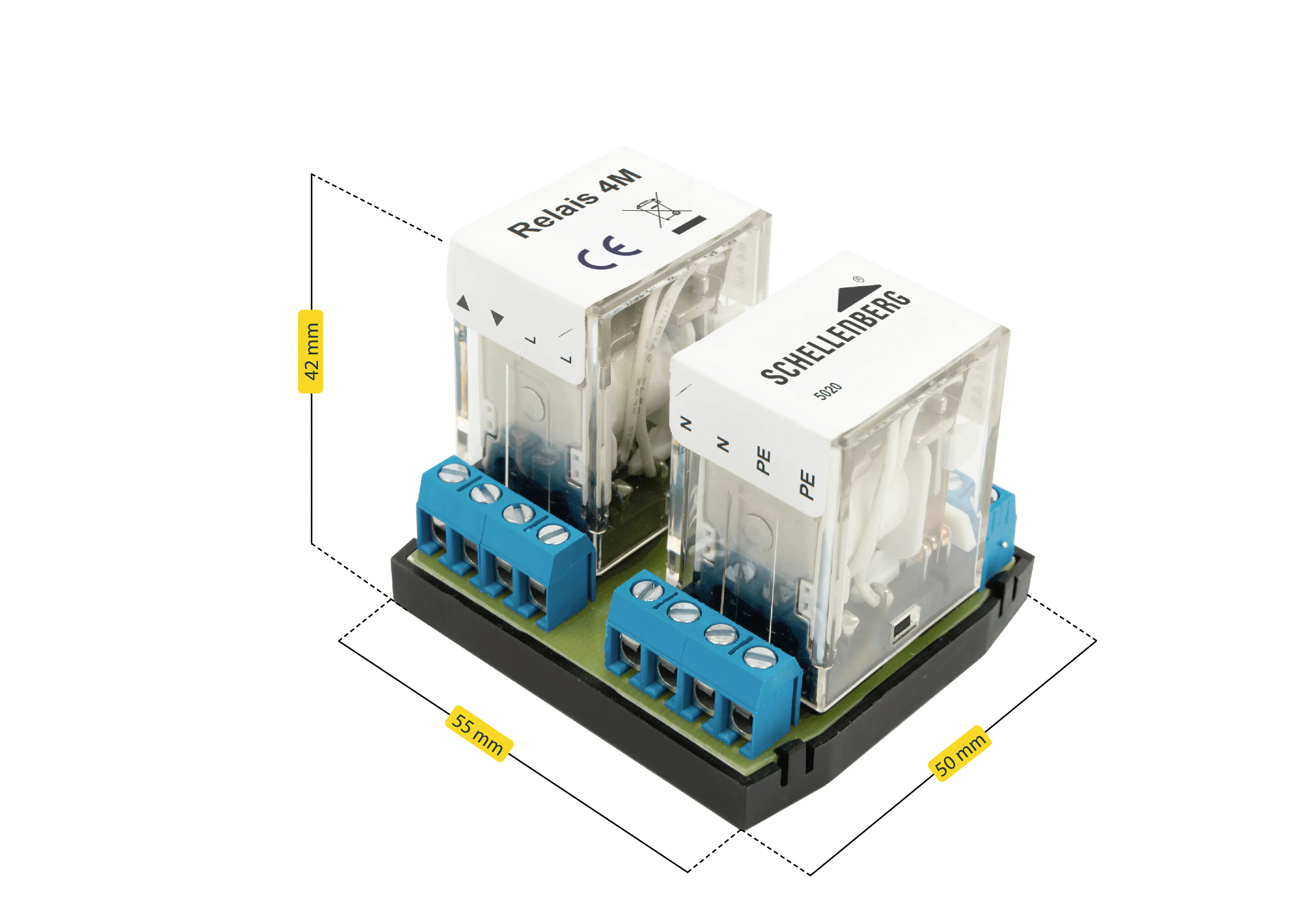 Schellenberg Zentralisierungsrelais 4 fach für Rollläden