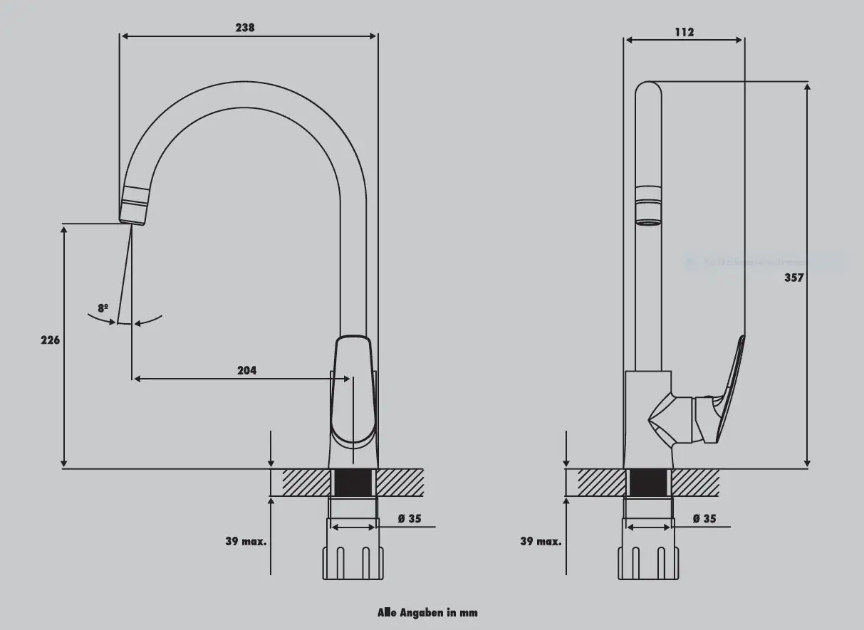 Primaster Küchenarmatur Singen verchromt