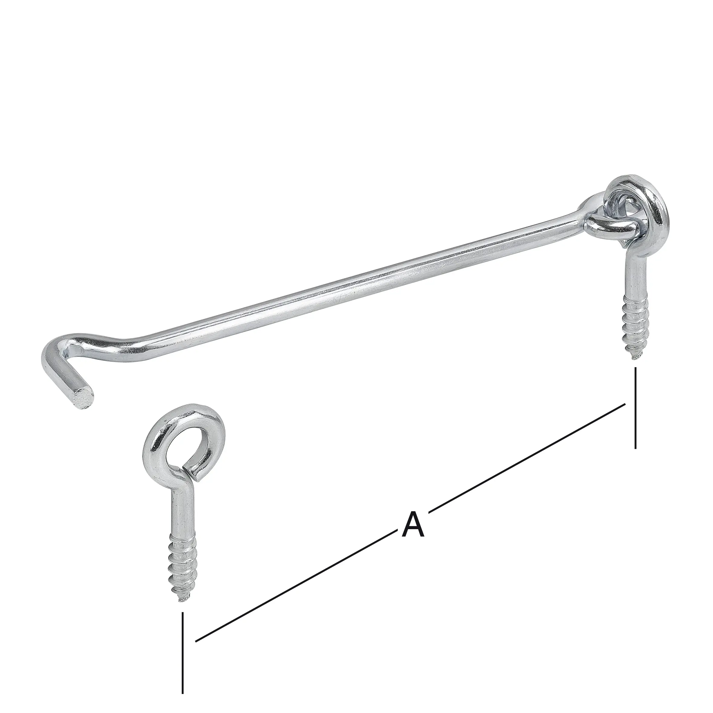 Vormann Sturmhaken verzinkt 500 mm