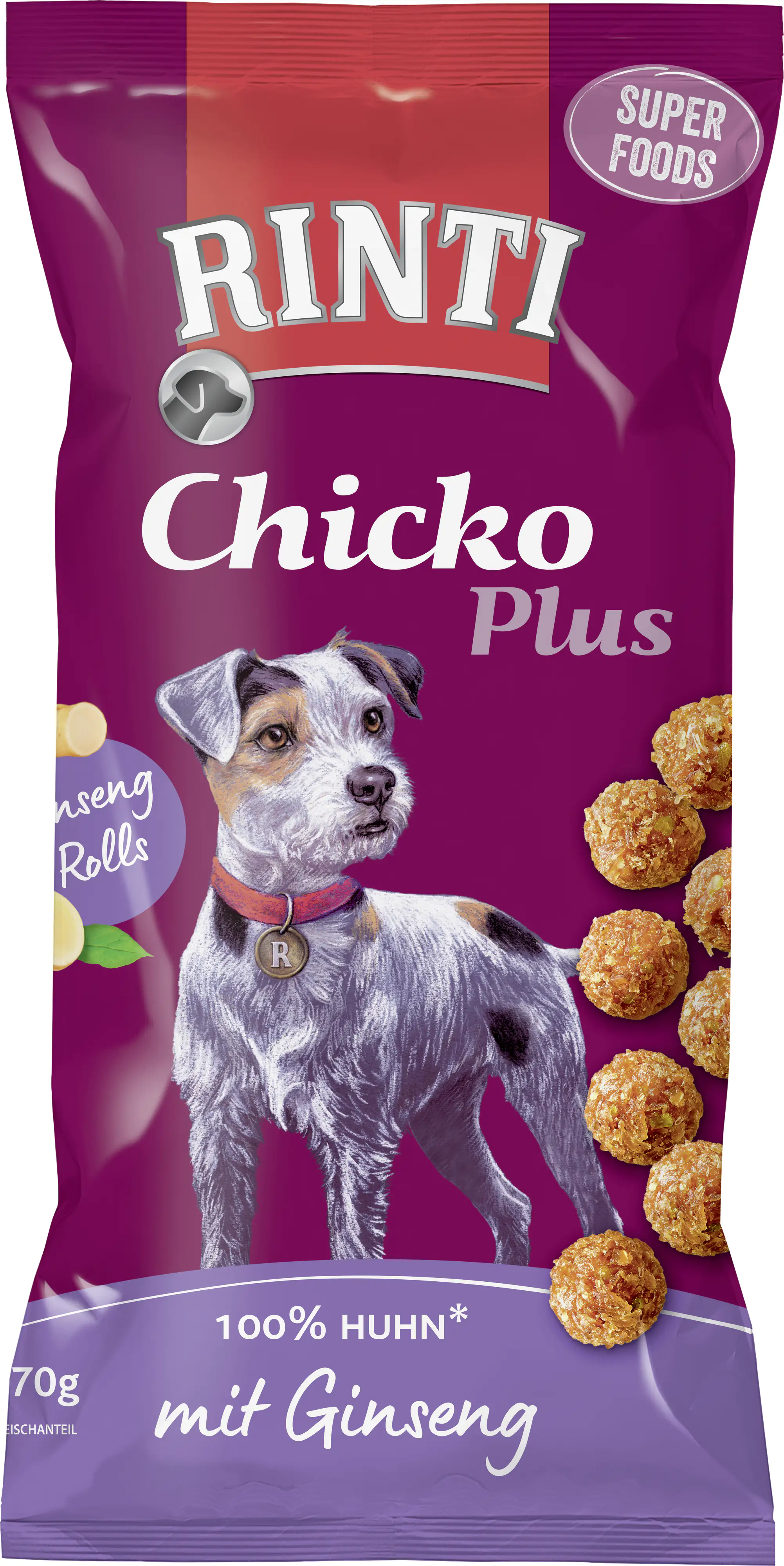 Rinti Chicko Superfood Hundesnack Ginseng 70g