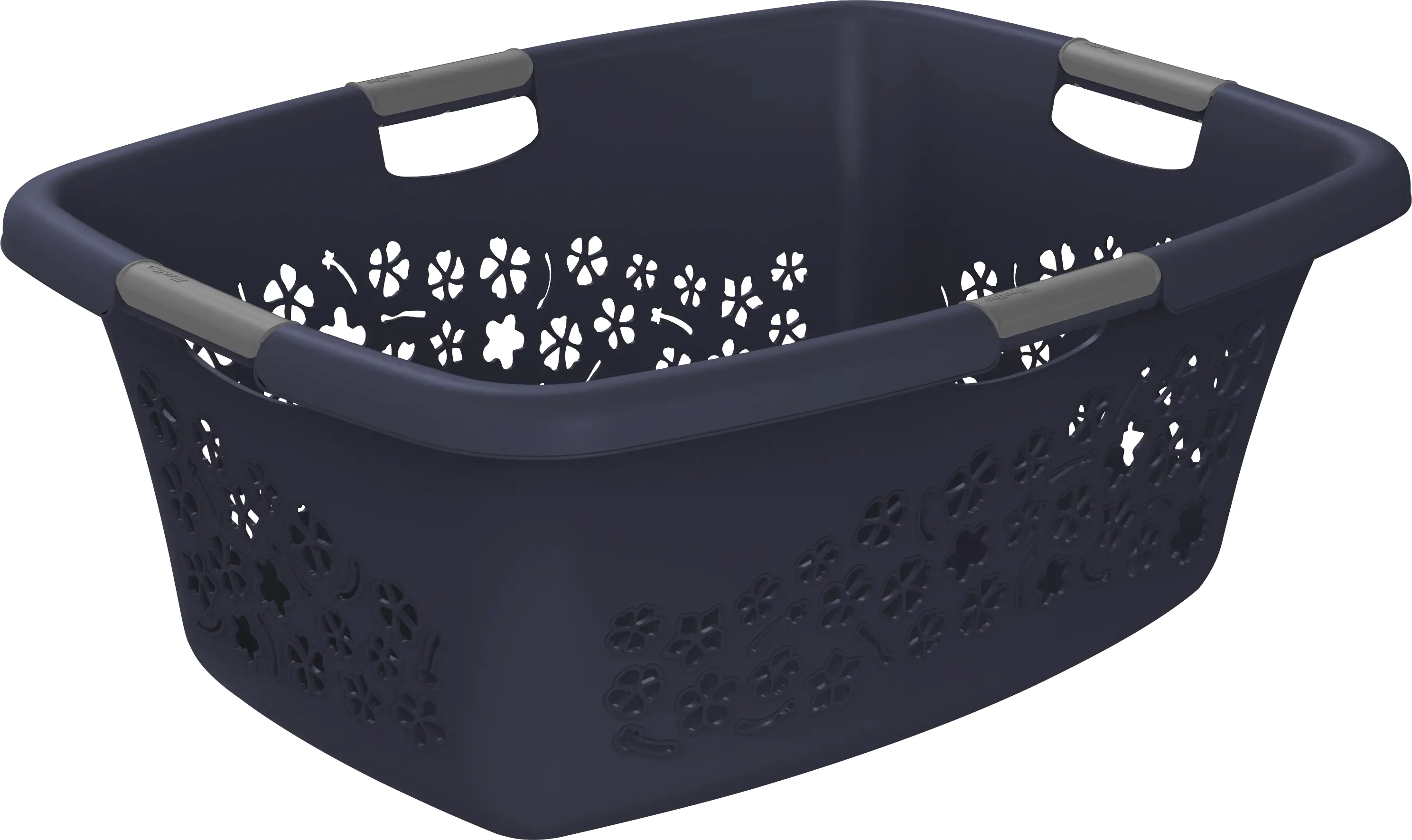 Rotho Wäschekorb Flowers 50 l midnight blau Rotho Wäschekorb Flowers 50 l midnight blau