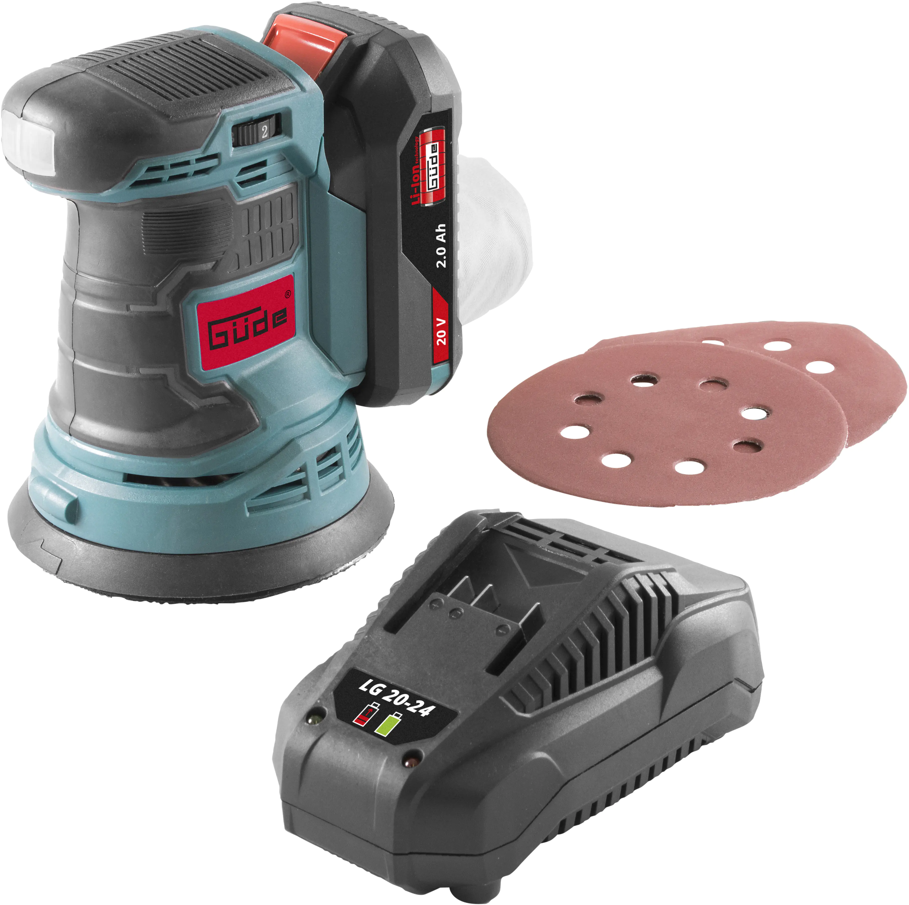 Güde Akku Exzenterschleifer EXS 20-201-24 20 V