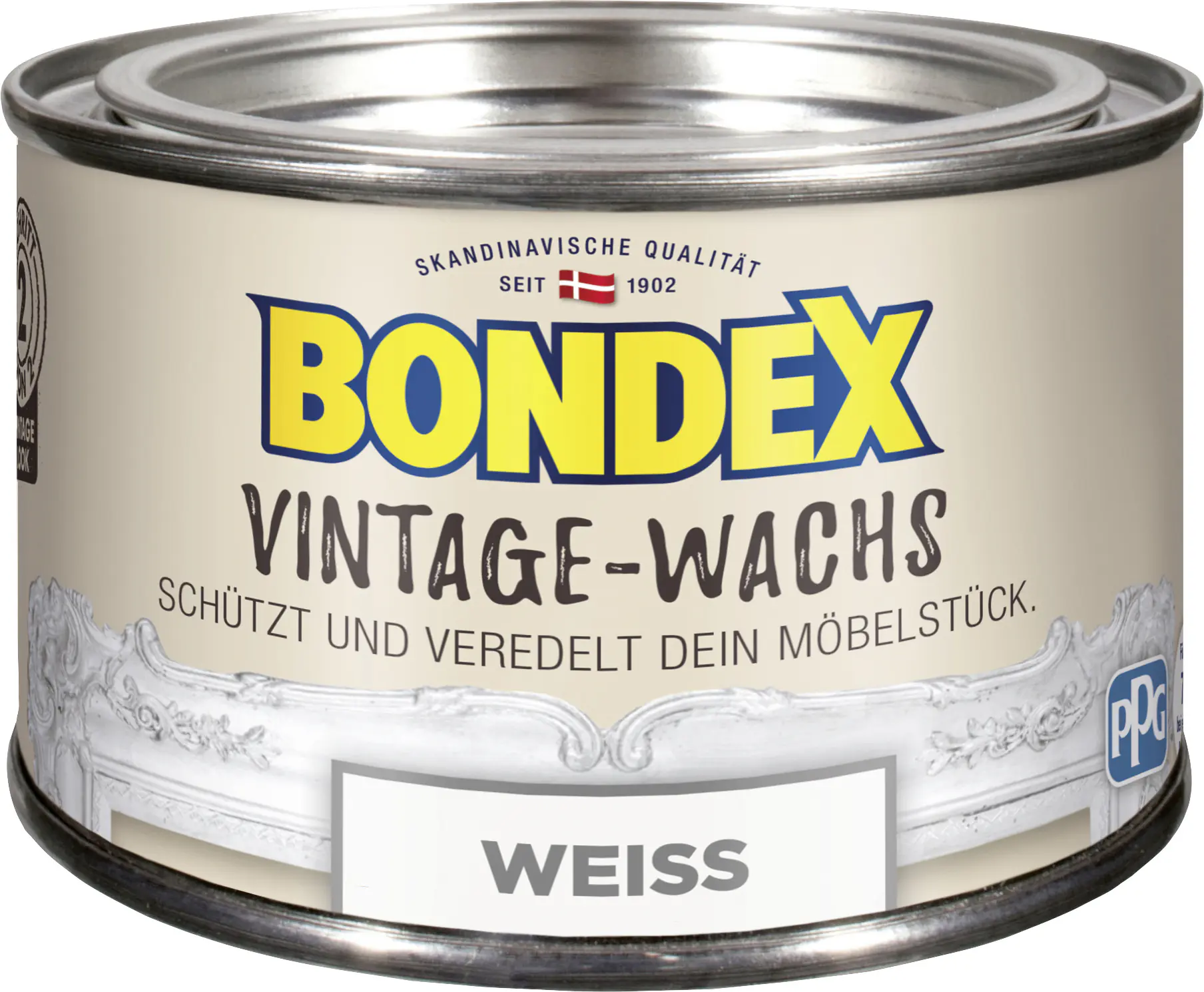 Bondex Vintage-Holzwachs kreideweiß 250 ml