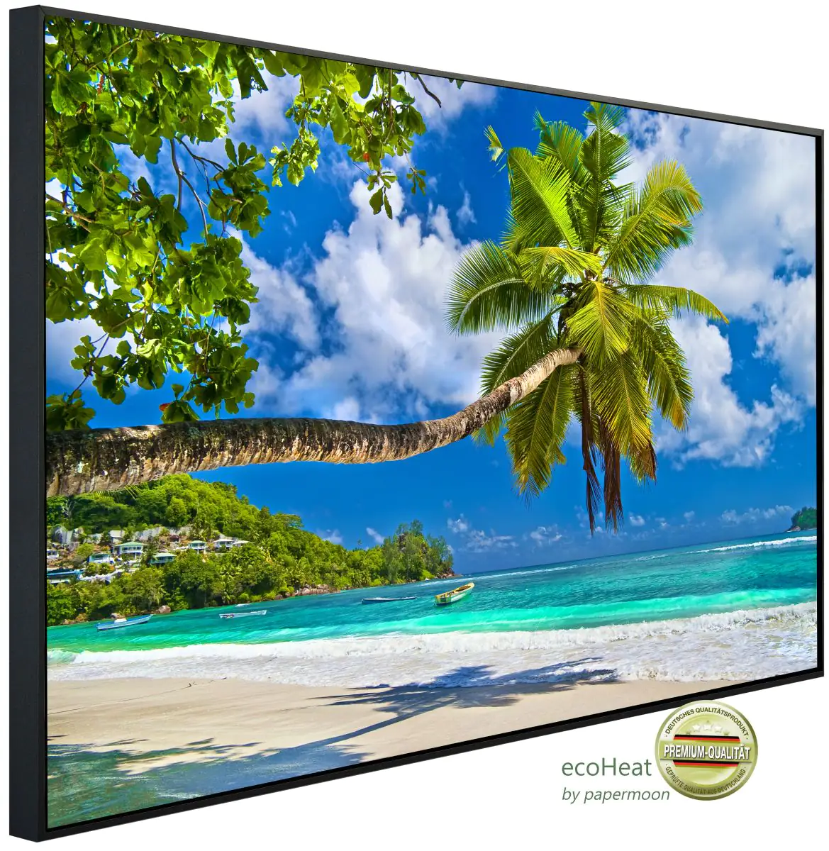 papermoon Infrarotheizkörper EcoHeat 60x120 cm 1000 Watt, Palmen Strand
