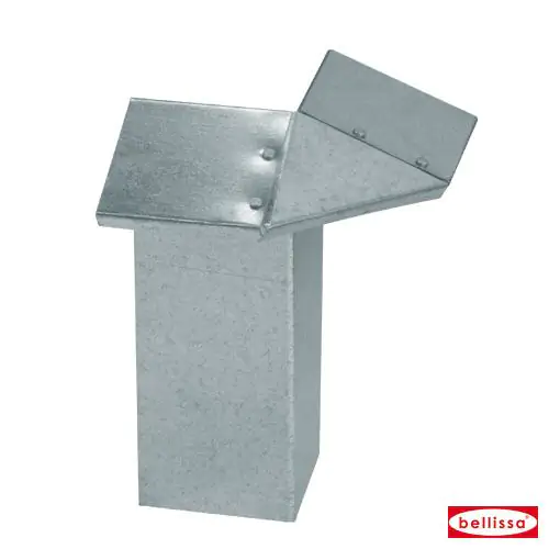 Bellissa Eckteil für Schneckenblech 7 x 7 x 20 cm Bellissa Eckteil für Schneckenblech 7 x 7 x 20 cm