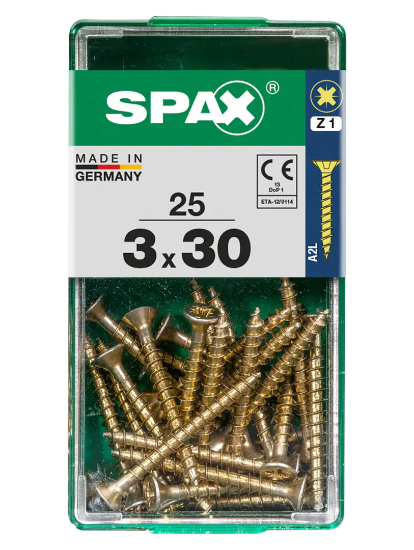 Spax Universalschrauben 3.0 x 30 mm PZ 1 - 25 Stk.