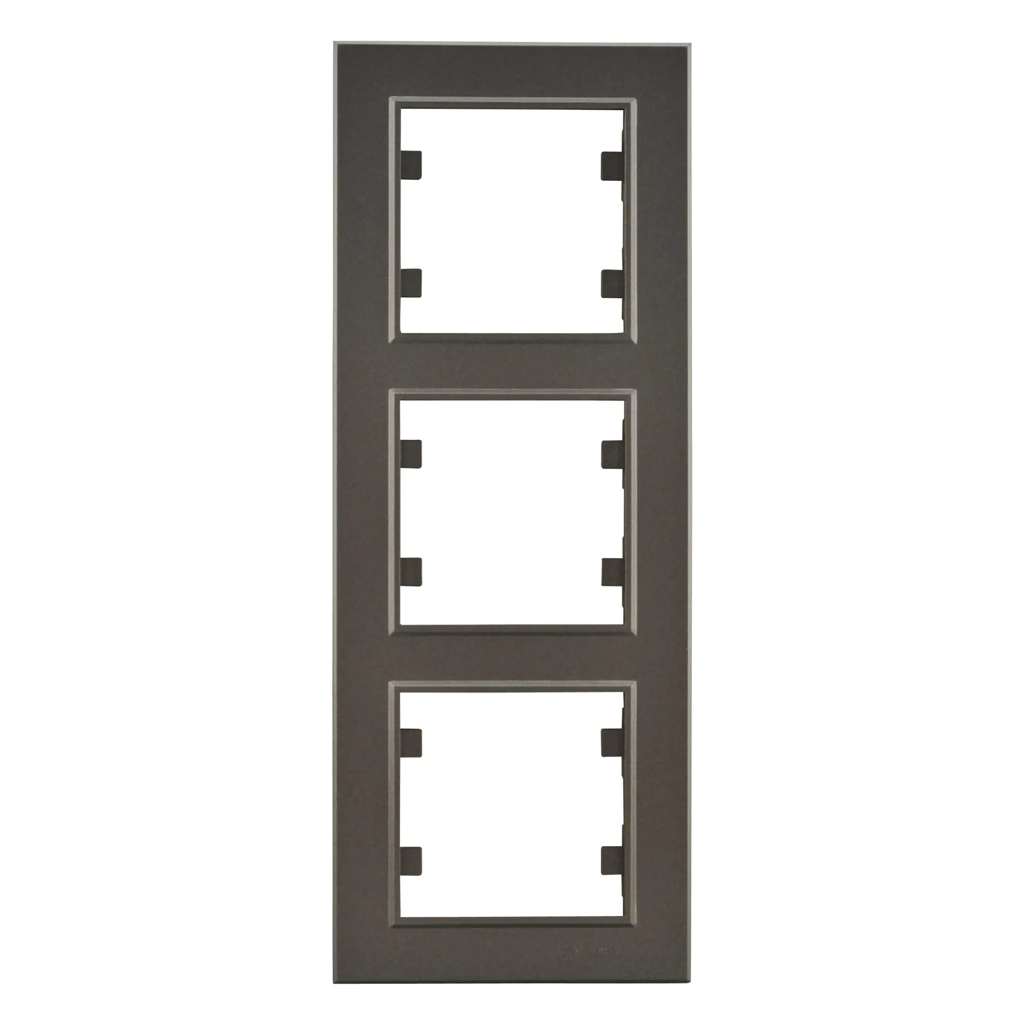 Unitec Abdeckrahmen 3-fach, senkrecht anthrazit, Serie Karea Unitec Abdeckrahmen 3-fach, senkrecht anthrazit, Serie Karea