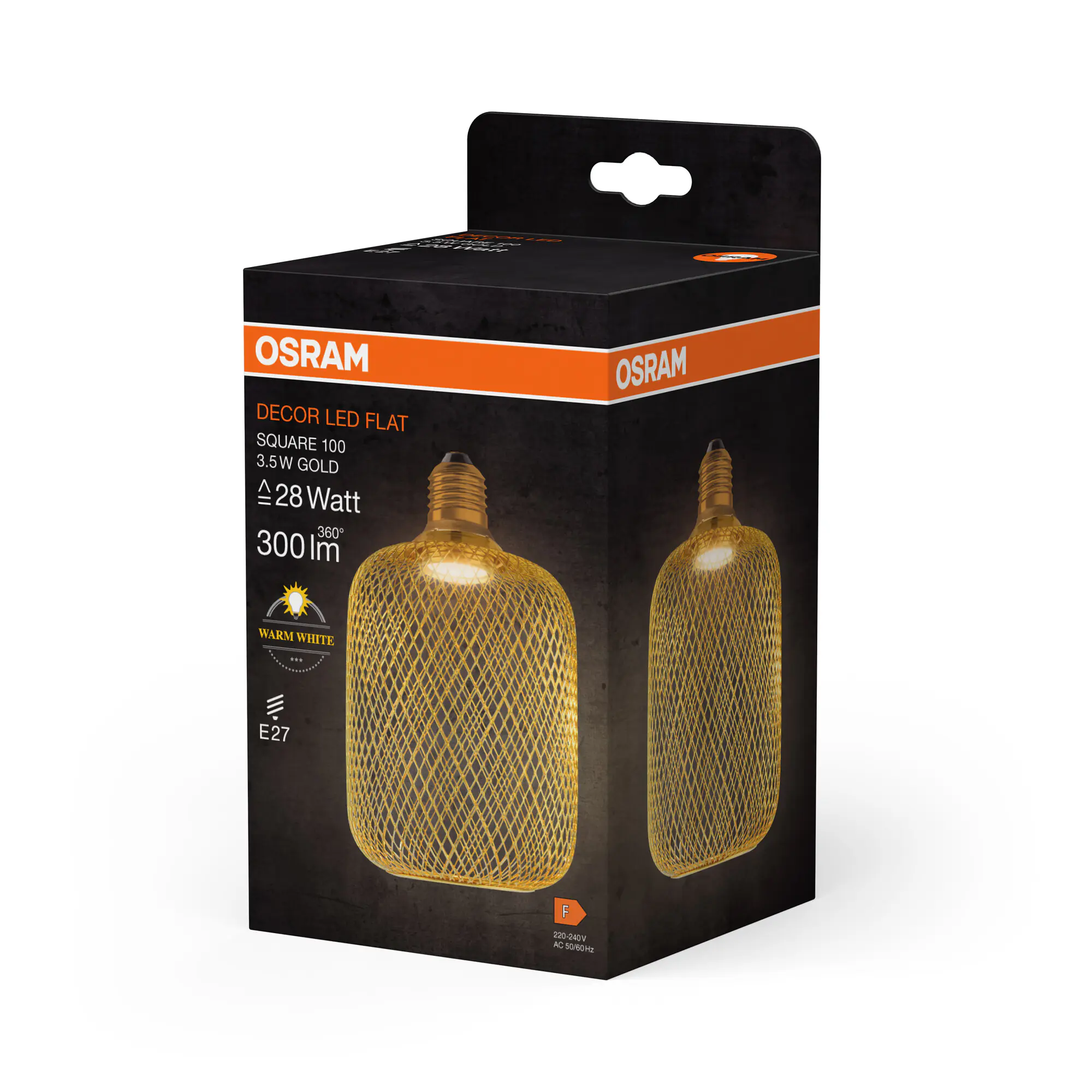 Osram Decor LED Leuchtmittel Flat Square 100 E27 3,5 W gold Osram Decor LED Leuchtmittel Flat Square 100 E27 3,5 W gold