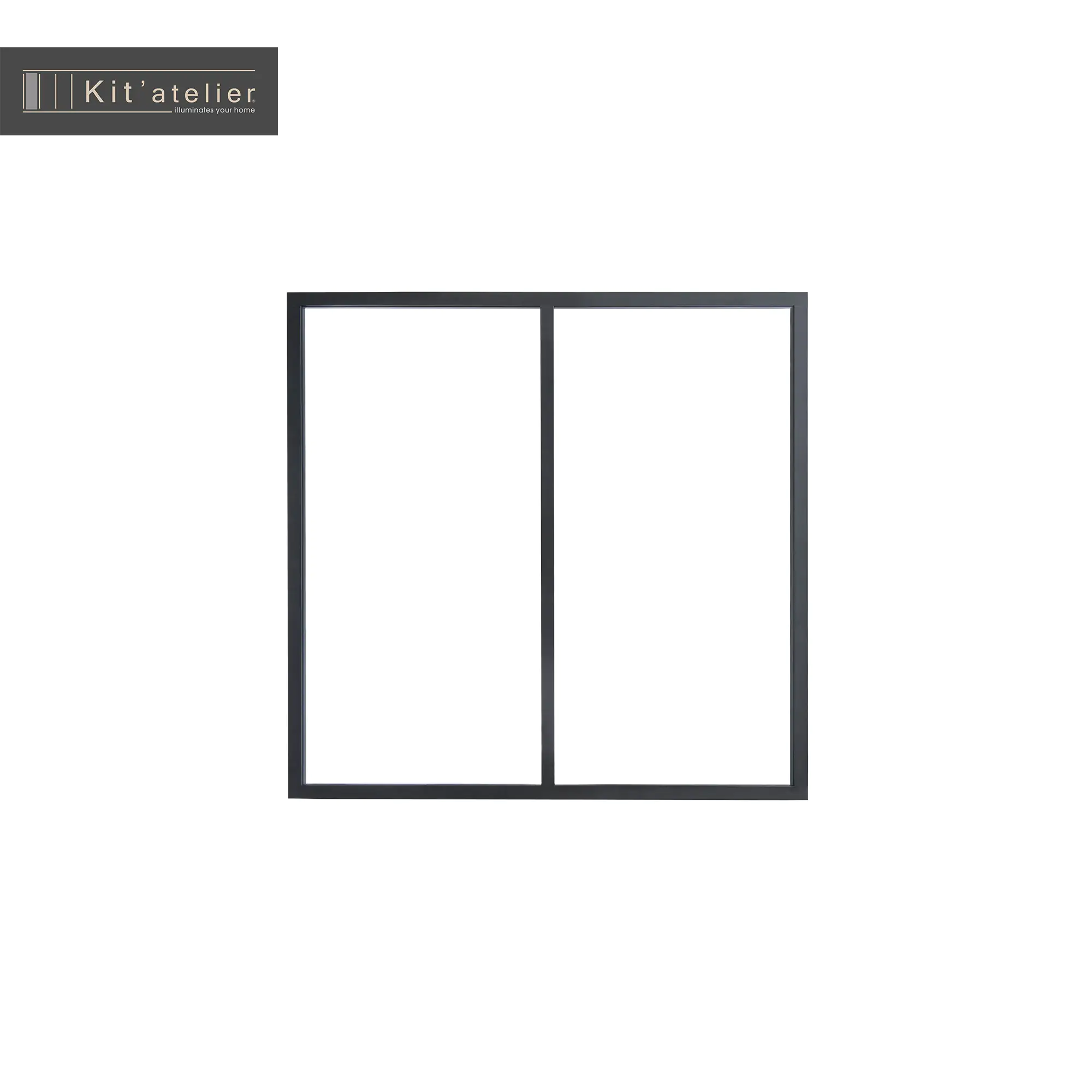 Trennwand Verriere Modulo 2er-Element 123,2 x 120 cm ohne Glas Trennwand Verriere Modulo 2er-Element 123,2 x 120 cm ohne Glas