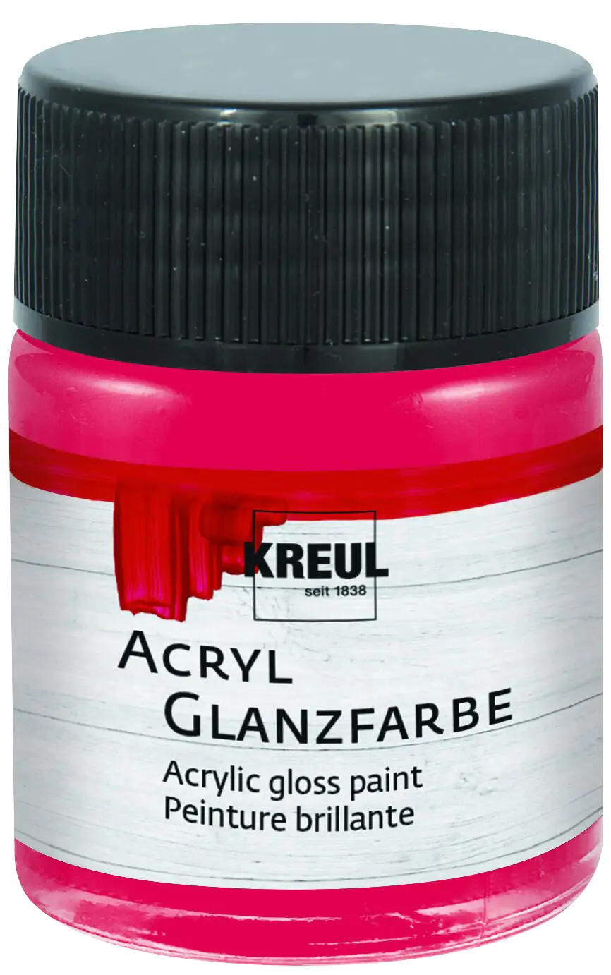 Kreul Acryl Glanzfarbe dunkelrot 50 ml
