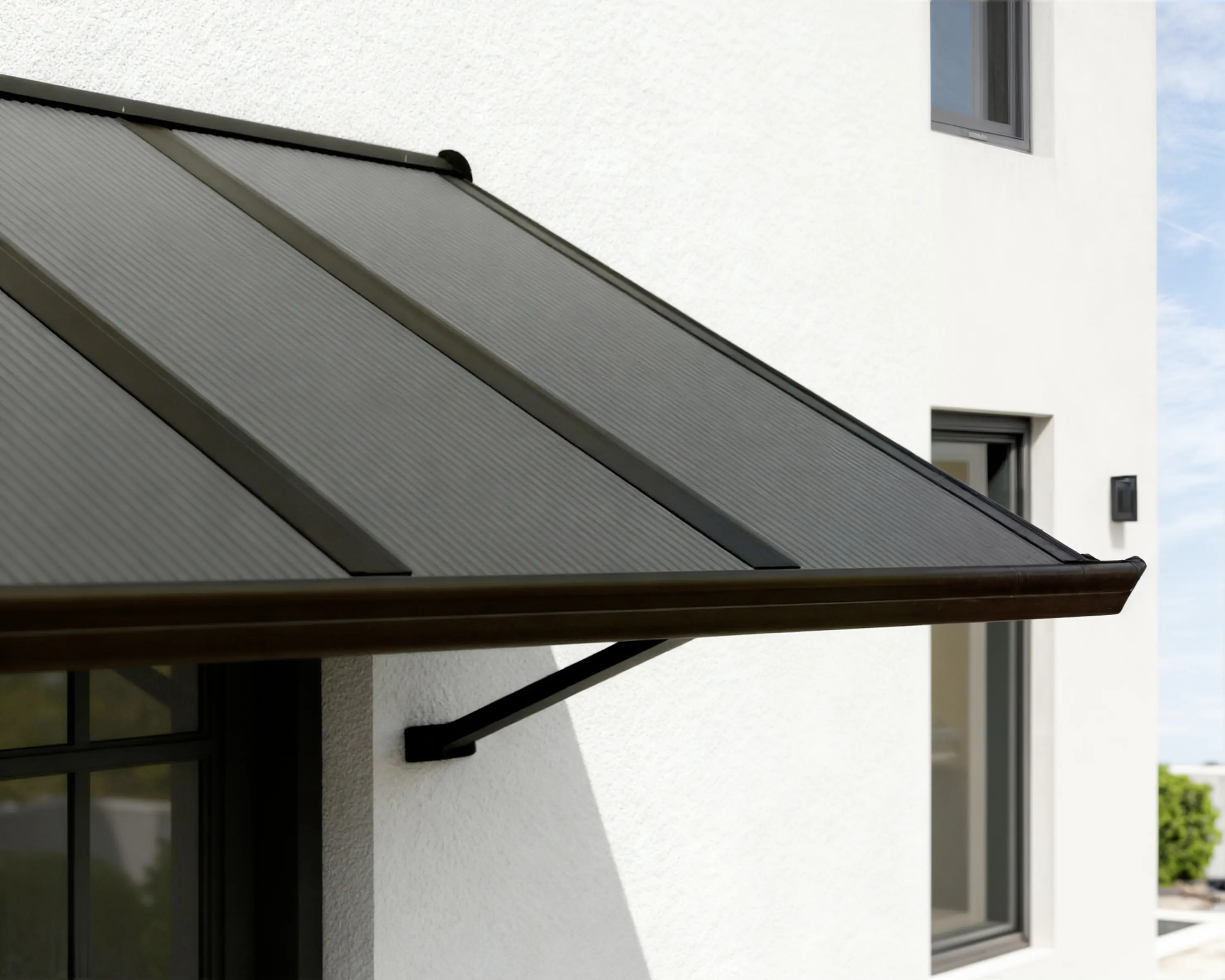 Canopia Vordach Augustine 258 x 90,5 cm grau 