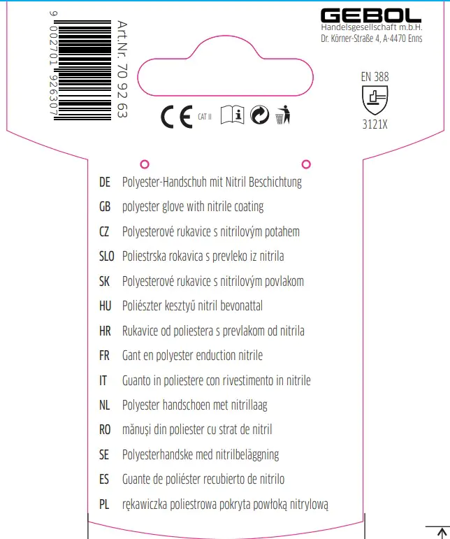 Gebol Handschuh Midi Flex  