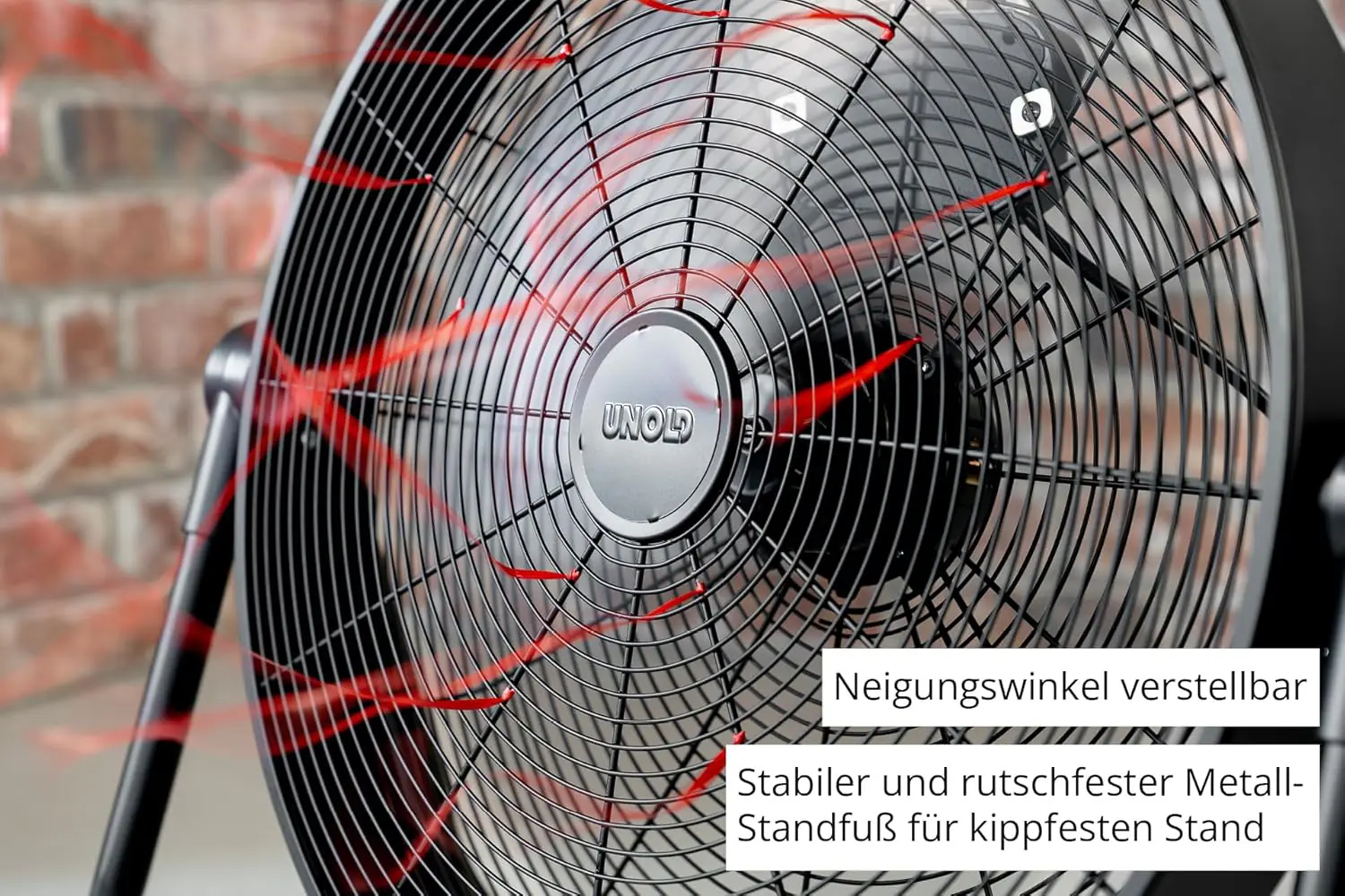 Unold Windmaschine Black Steel Ø 55 cm 3 Stufen 65 Watt