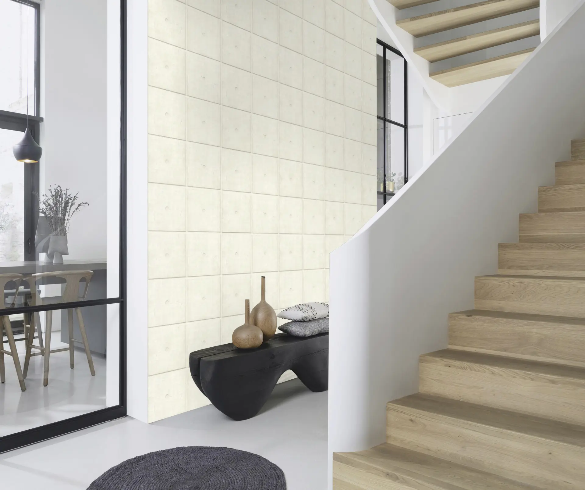 Rasch Vliestapete 499414 Weiß-Kalkstein Muster & Motive 10,05 m x 0,53 m