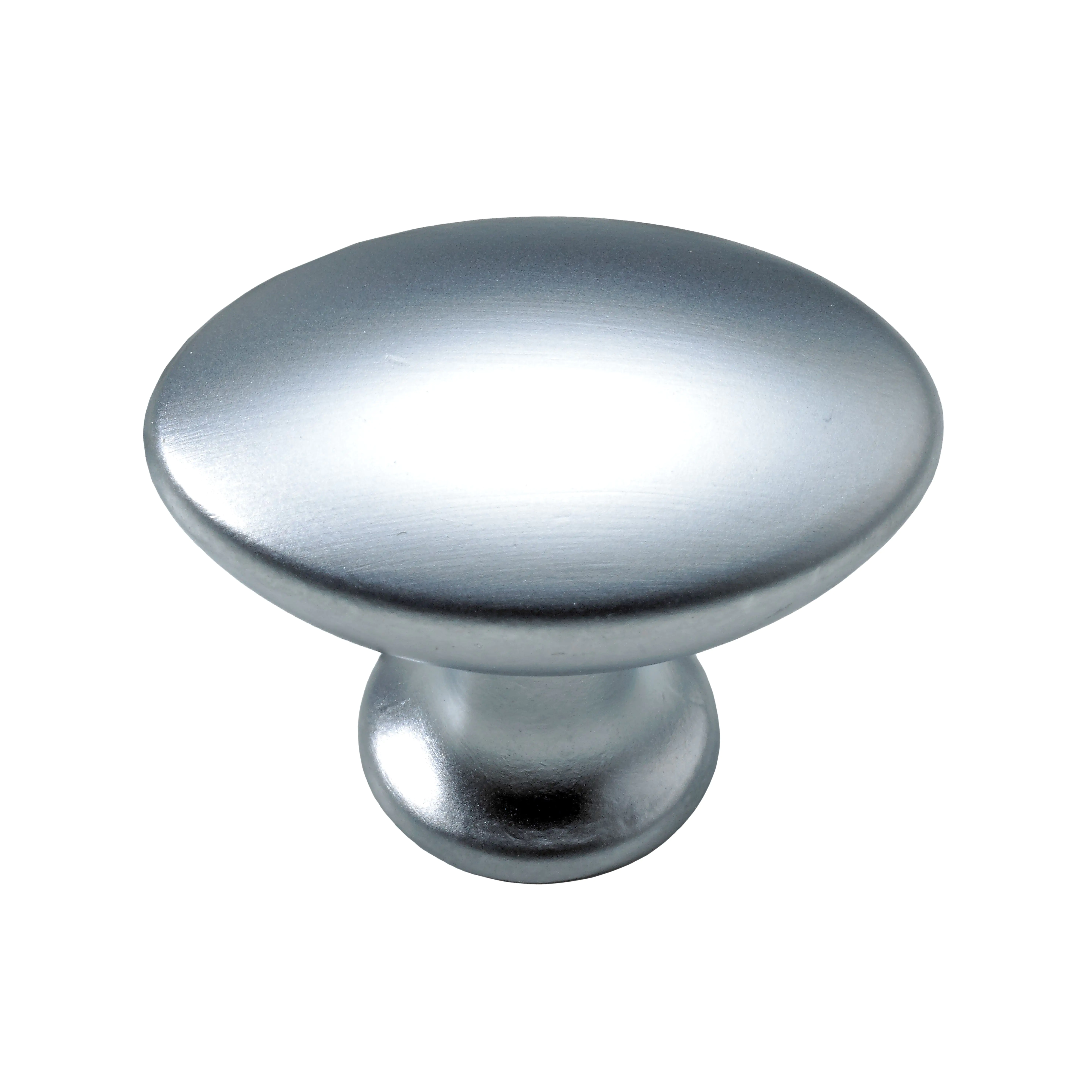 Hettich Möbelknopf Zinkdruckguss Aluminium-Optik 18,0 x 27,0 mm - 1 Stück