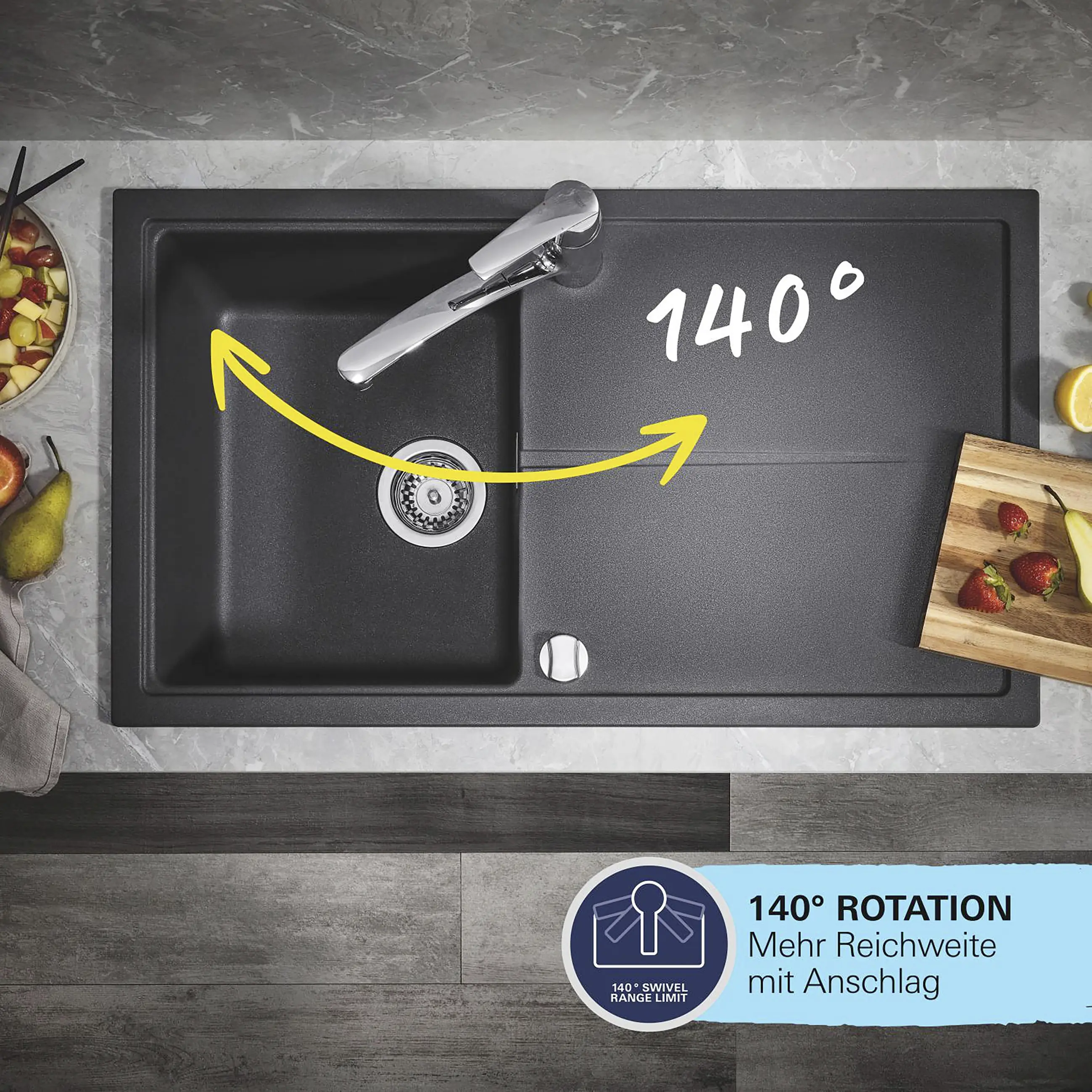 Grohe Küchenarmatur Start Flow chrom