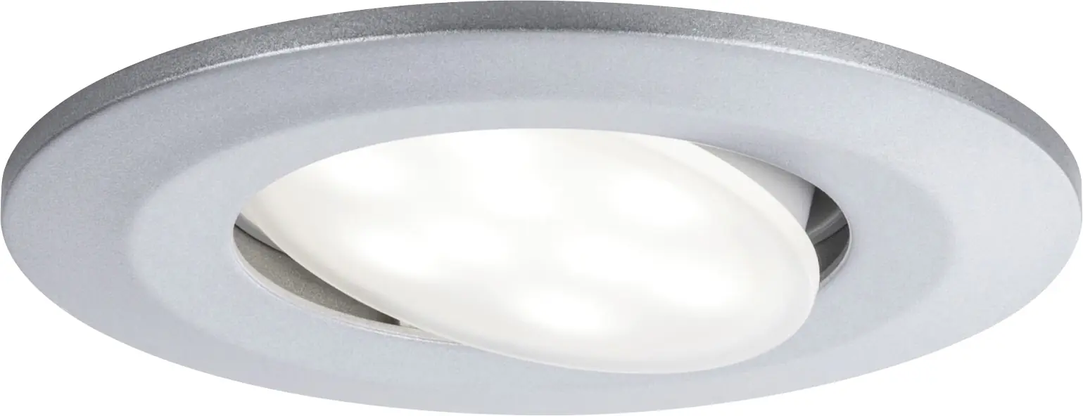 Paulmann HomeSpa 3er Set LED Einbauleuchte Calla chrom 9 cm schwenkbar