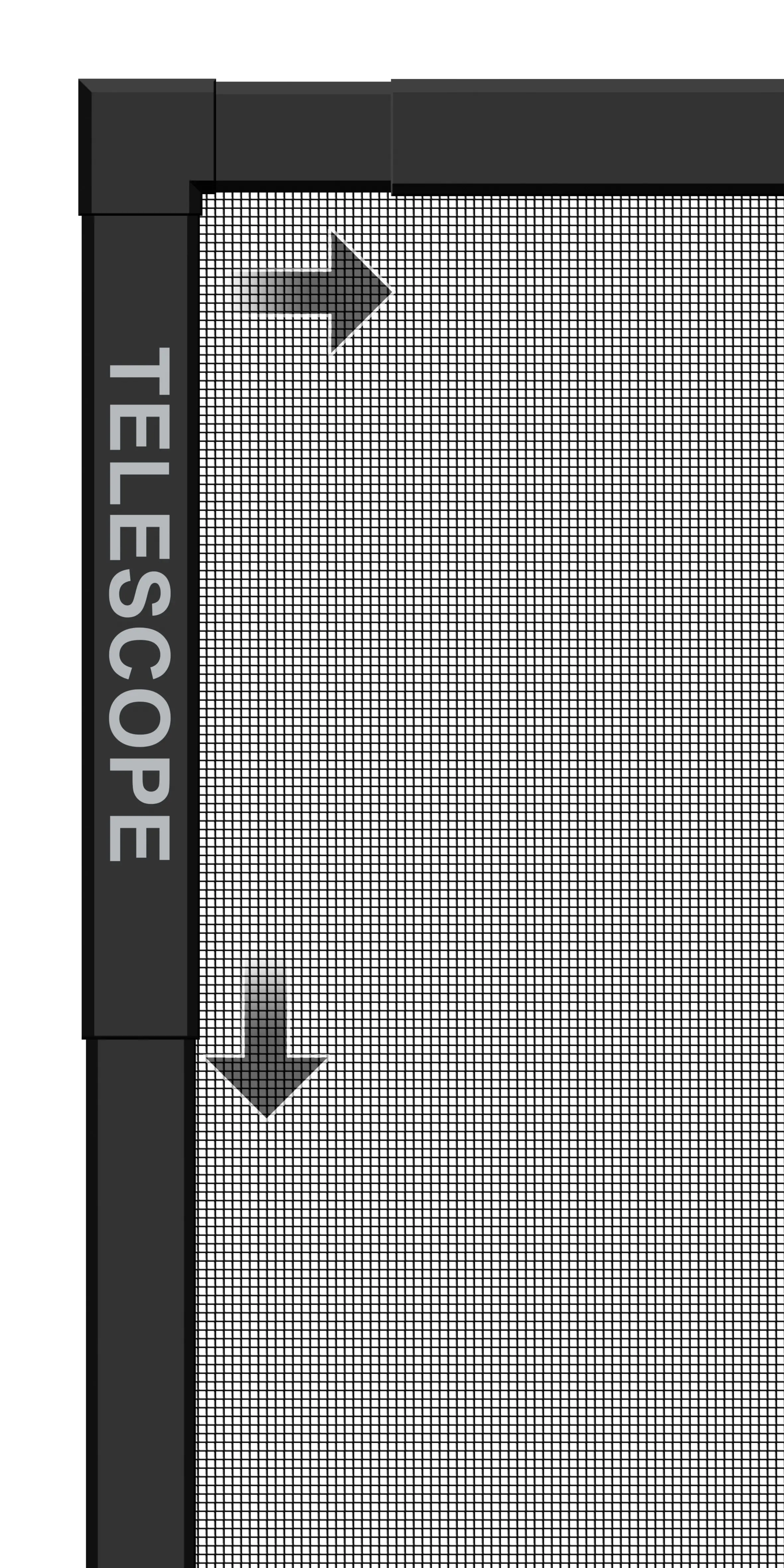 4003971700838_5 Schellenberg Fliegenschutz-Fenster TELESCOPE 60 x 70 - 100 x 120 cm anthrazit/anthrazit