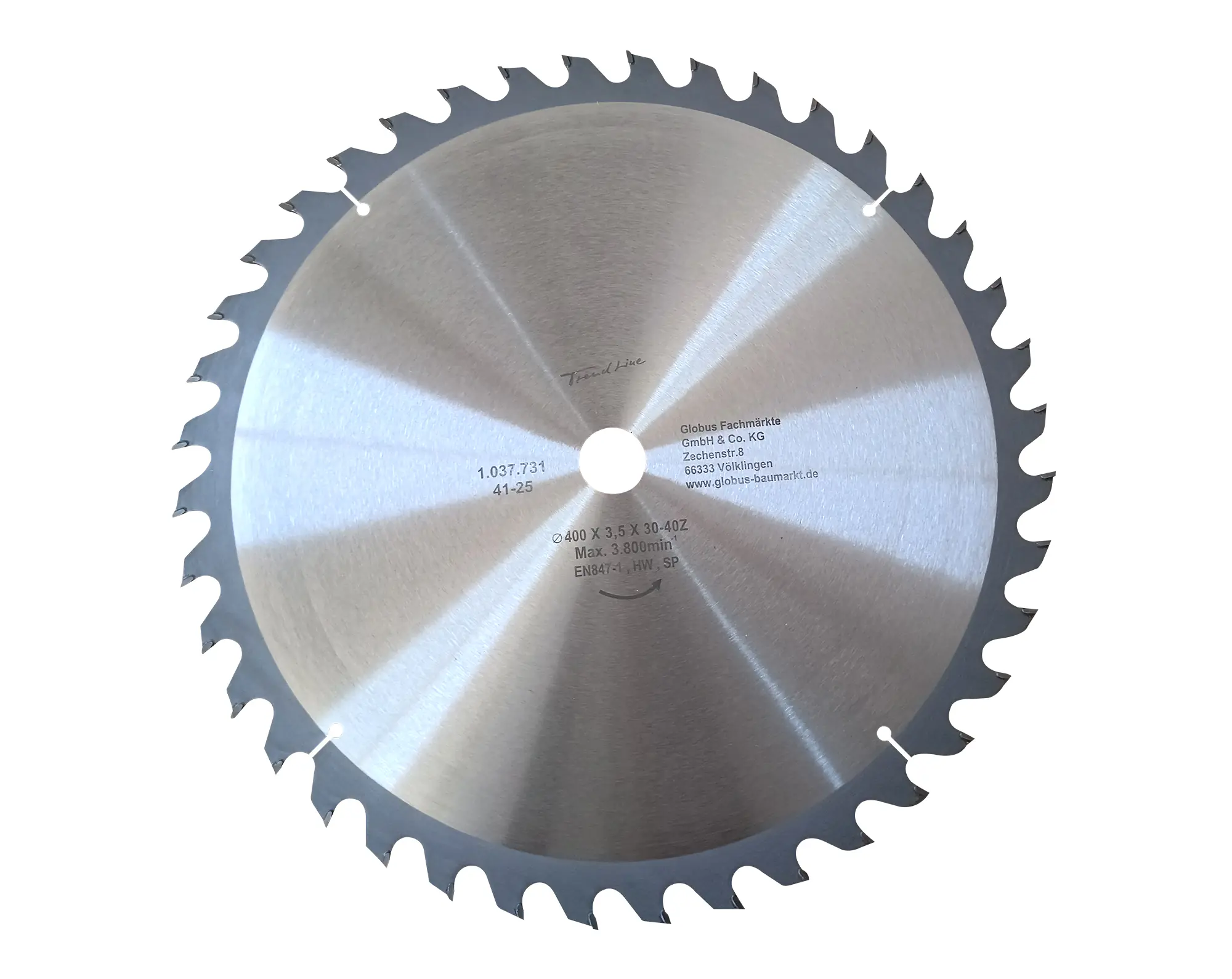 TrendLine Kreissägeblatt Ø 400 mm Bohrung Ø 30 mm 