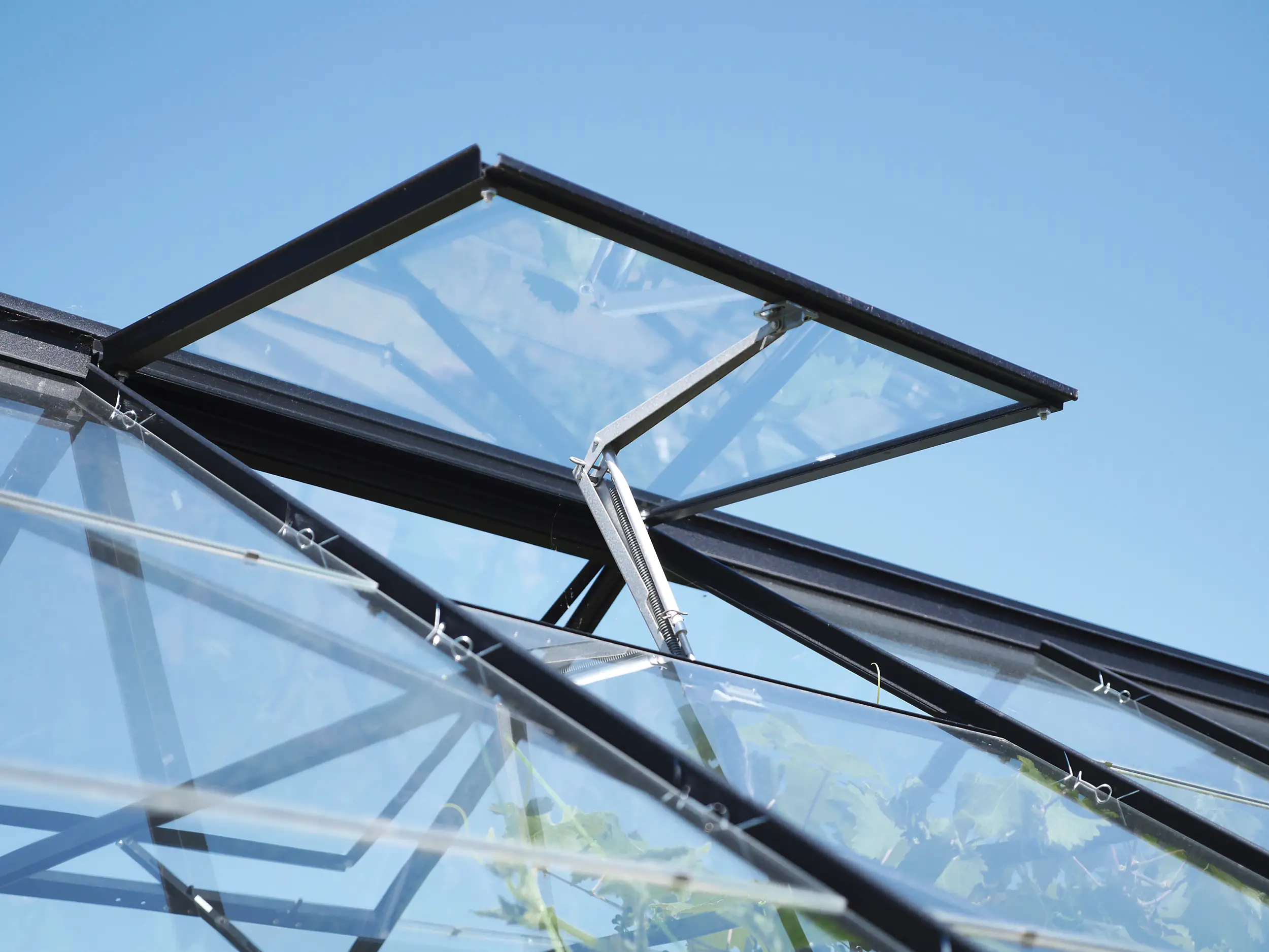 Vitavia Gewächshaus Uranus 6700 254 x 254 cm 6 mm Hohlkammerplatten Inkl. Fensterheber