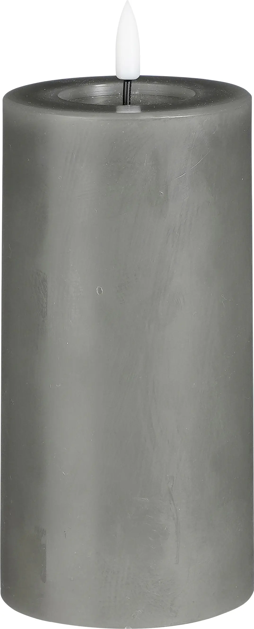 Mica Kerze 15 x 7,5 cm grau