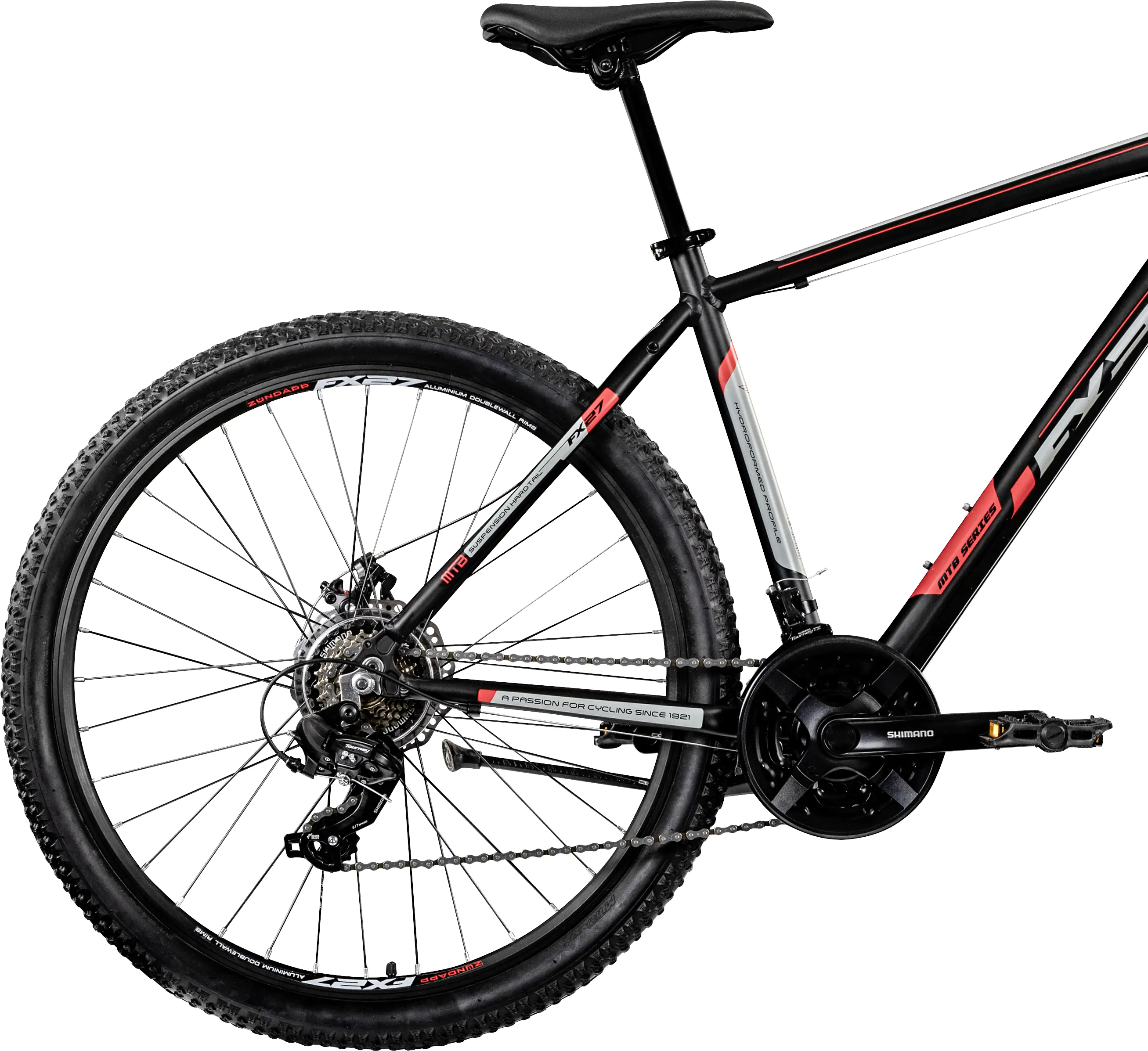 Zündapp Mountainbike FX27 650B MTB Hardtail 27,5 Zoll RH 48cm 21-Gang schwarz rot
