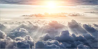 4251050565834 Deco-Canvas Bild - Wolken 90 x 45 cm