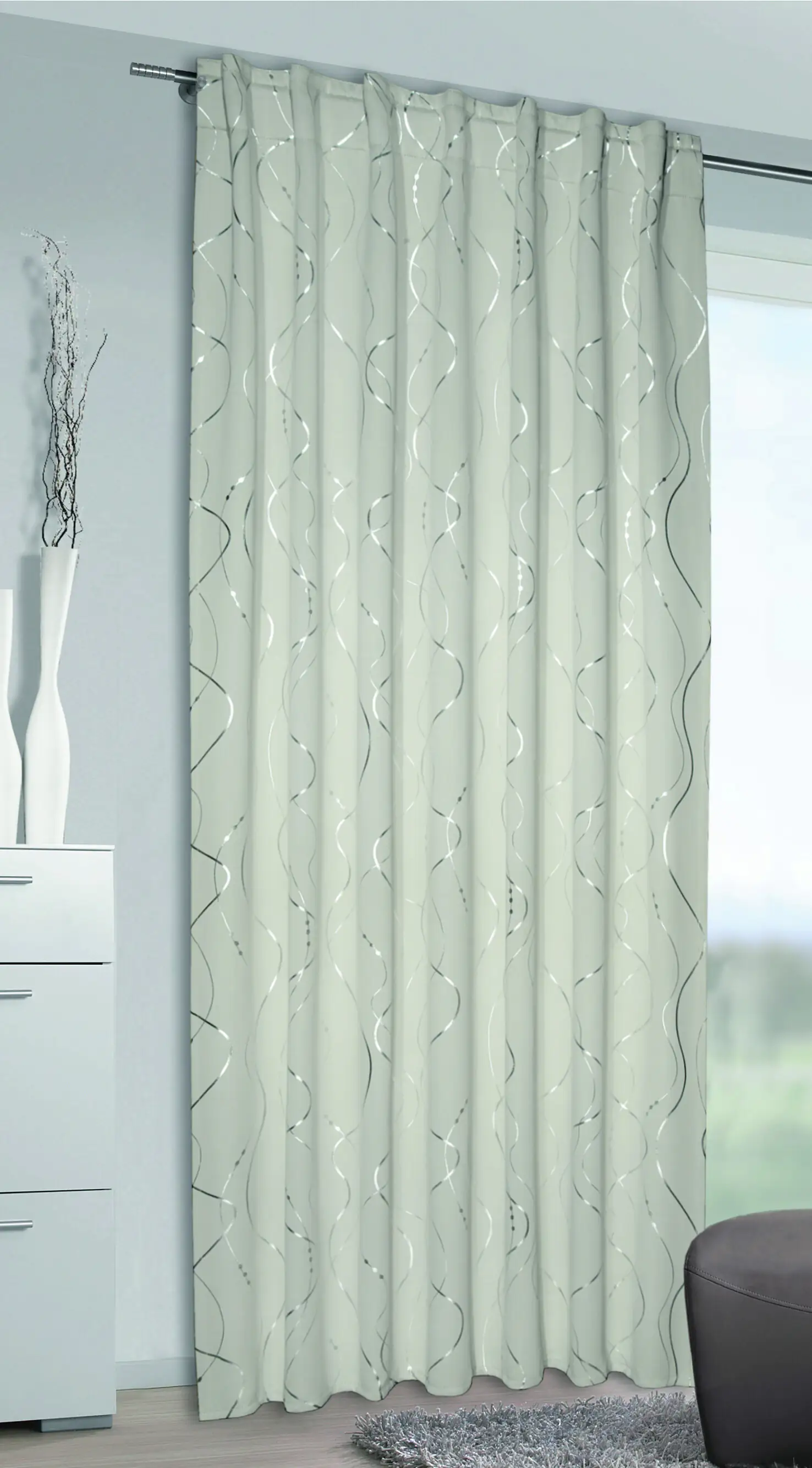 Neusser Collection Verdunklungsschal Rosina offwhite, 135 x 245 cm