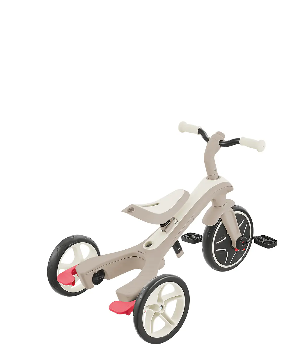 Globber Dreirad für Kinder Explorer Trike 4-in-1 Eco creme/weiß